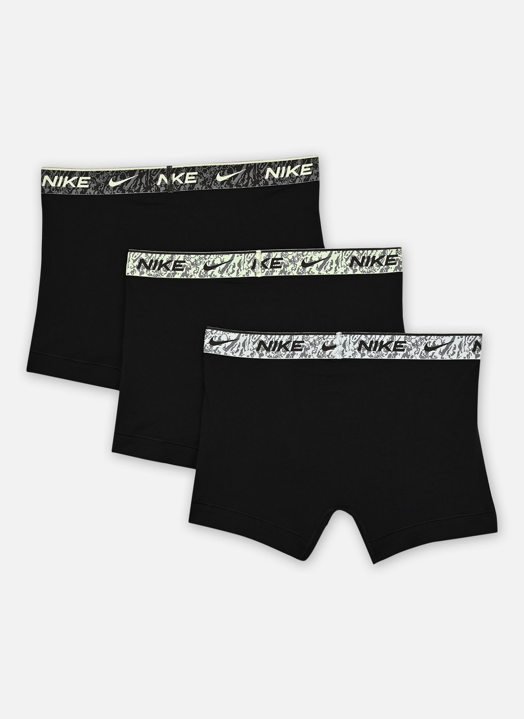 Pantalons Trunk 3P Cotton homme multicolore Nike Underwear Pantalons Trunk 3P Cotton homme multicolore BLK - GLAC BL/ BRLY VLT/SEQ MR
