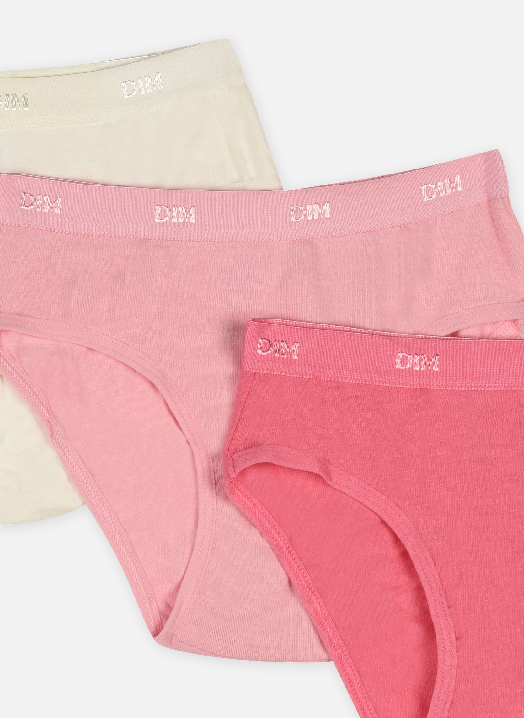 Culottes Ecodim Slip Les Pockets Fille X3 fille multicolore Dim Culottes Ecodim Slip Les Pockets Fille X3 fille multicolore NACRE