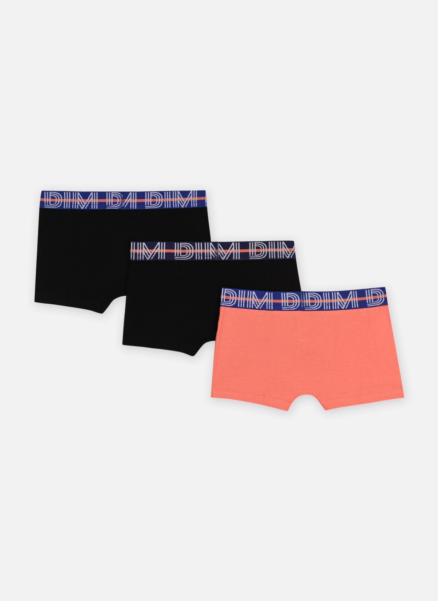 Caleçons et boxers Ecodim Classic Boxers X3 NPU garçon multicolore Dim Caleçons et boxers Ecodim Classic Boxers X3 NPU garçon multicolore ORANGENOIRNOIR
