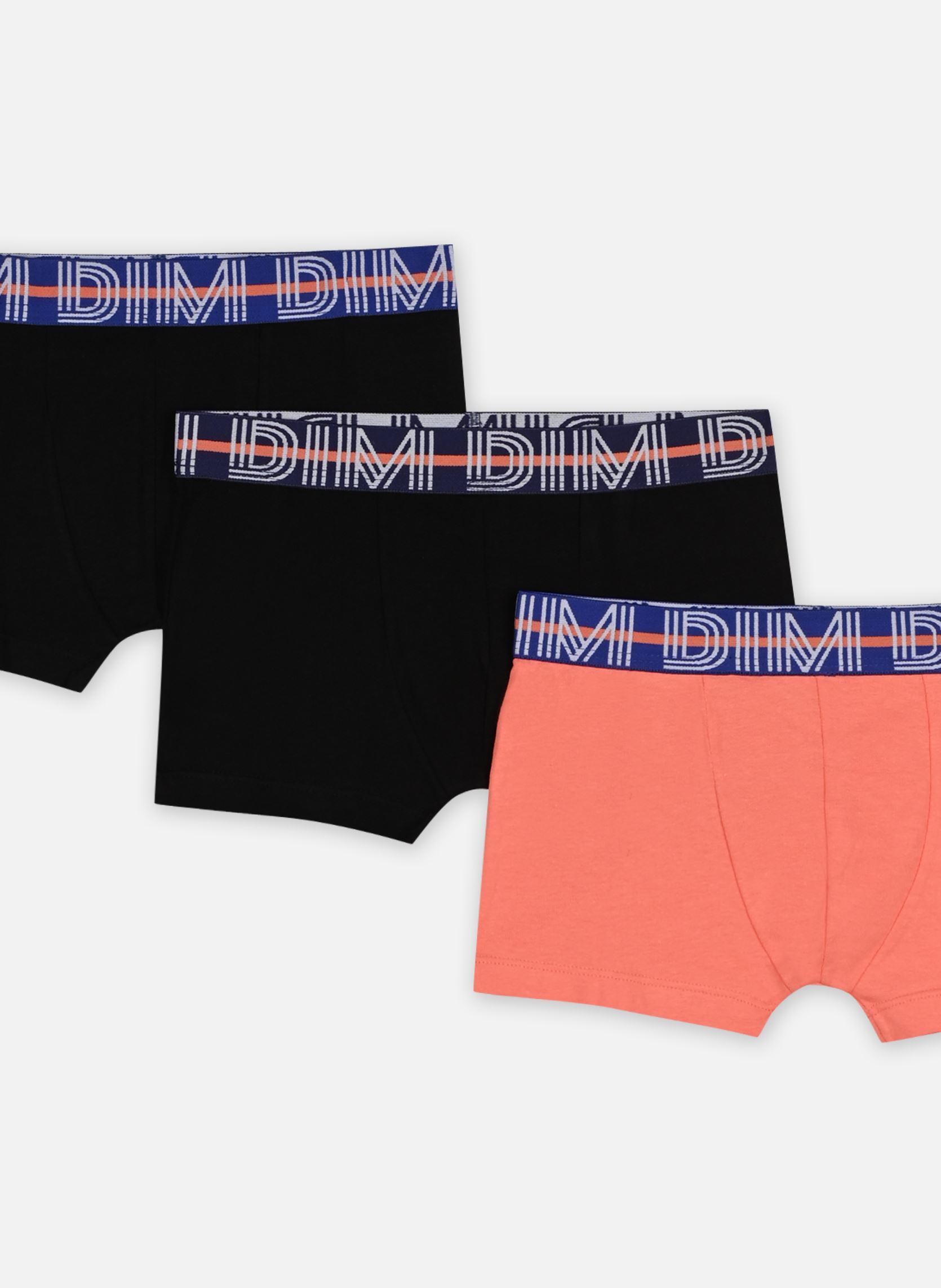 Caleçons et boxers Ecodim Classic Boxers X3 NPU garçon multicolore Dim Caleçons et boxers Ecodim Classic Boxers X3 NPU garçon multicolore ORANGENOIRNOIR