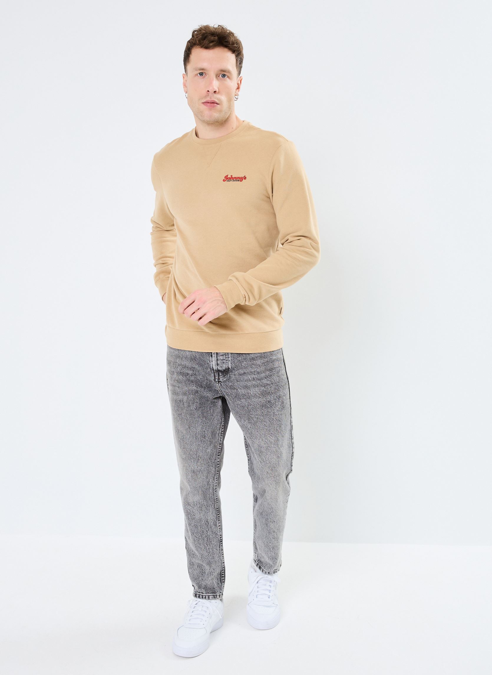 Sweatshirts Sweatshirt herren beige Blend Sweatshirts Sweatshirt herren beige CORNSTALK
