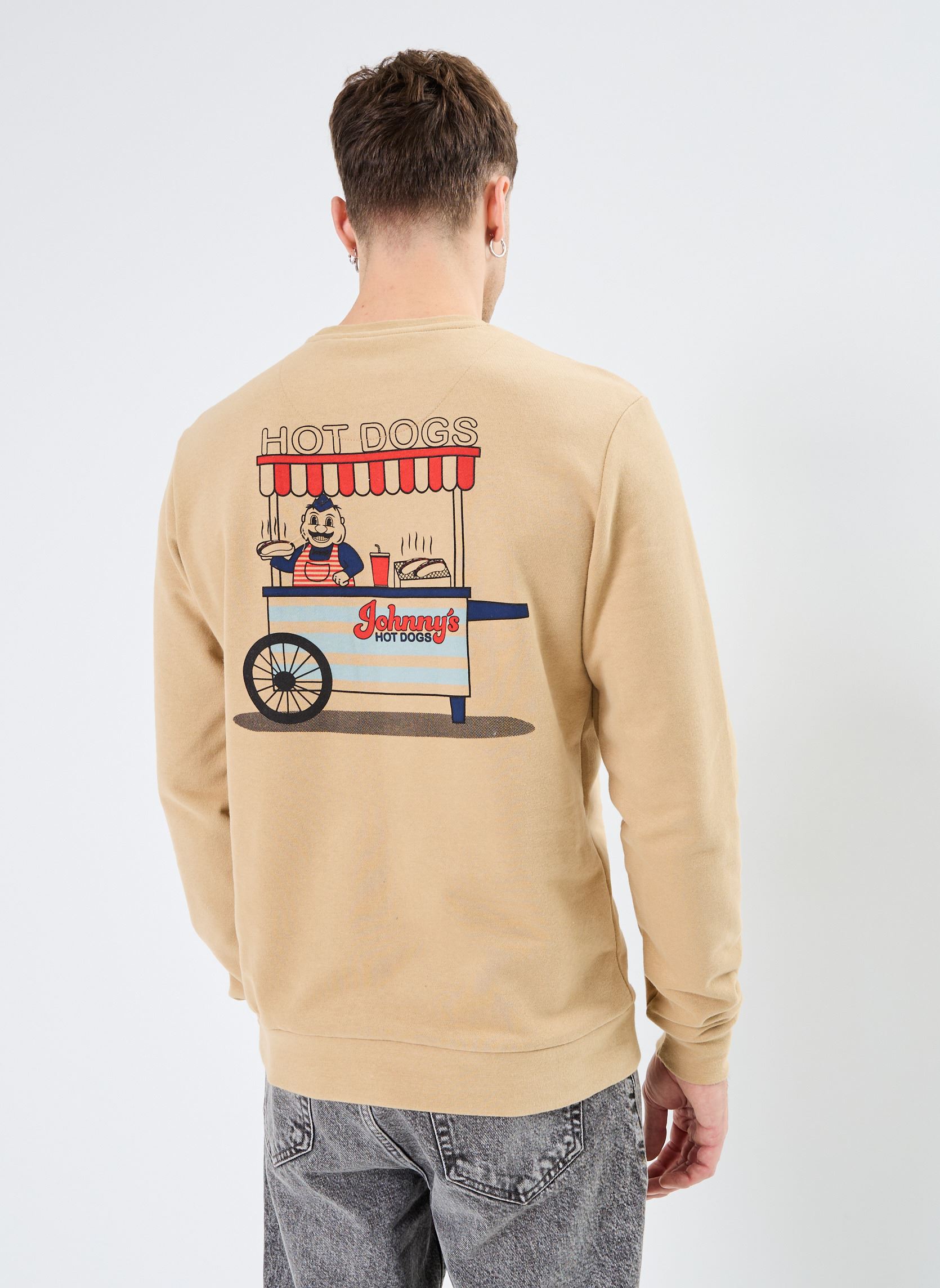 Sweatshirts Sweatshirt herren beige Blend Sweatshirts Sweatshirt herren beige CORNSTALK