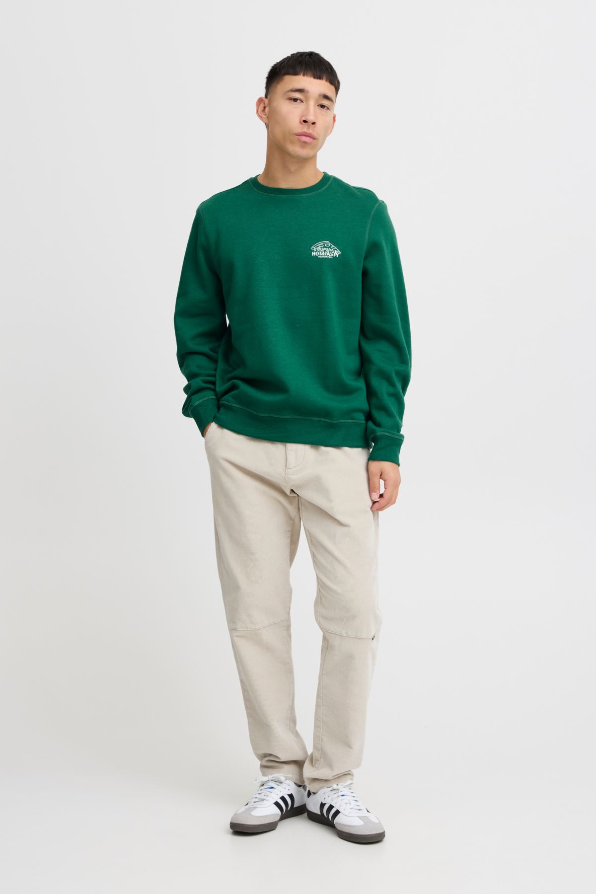 Sweatshirts Sweatshirt heren groen Blend Sweatshirts Sweatshirt heren groen EVERGREEN