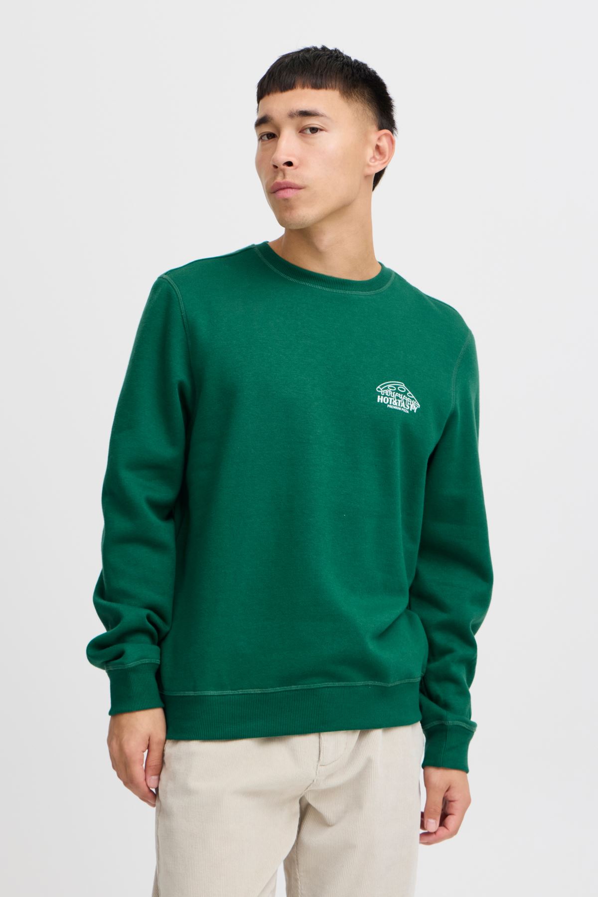 Sweatshirts Sweatshirt heren groen Blend Sweatshirts Sweatshirt heren groen EVERGREEN