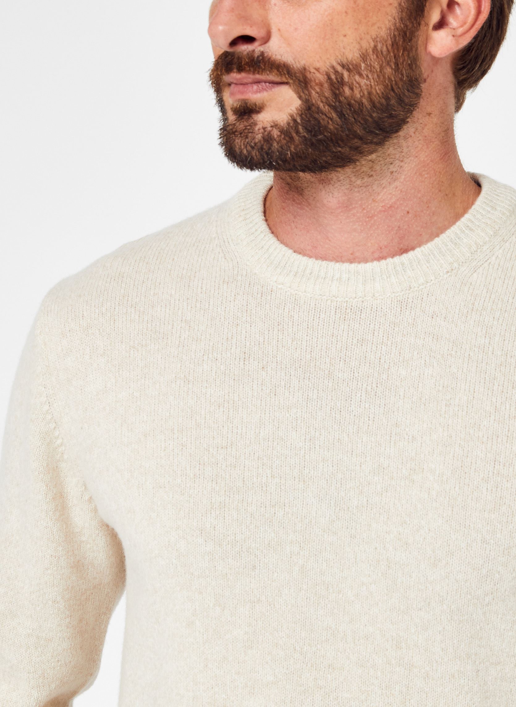 Pulls Karl crew neck bounty knit homme blanc Casual Friday Pulls Karl crew neck bounty knit homme blanc LIGHT SAND MELANGE