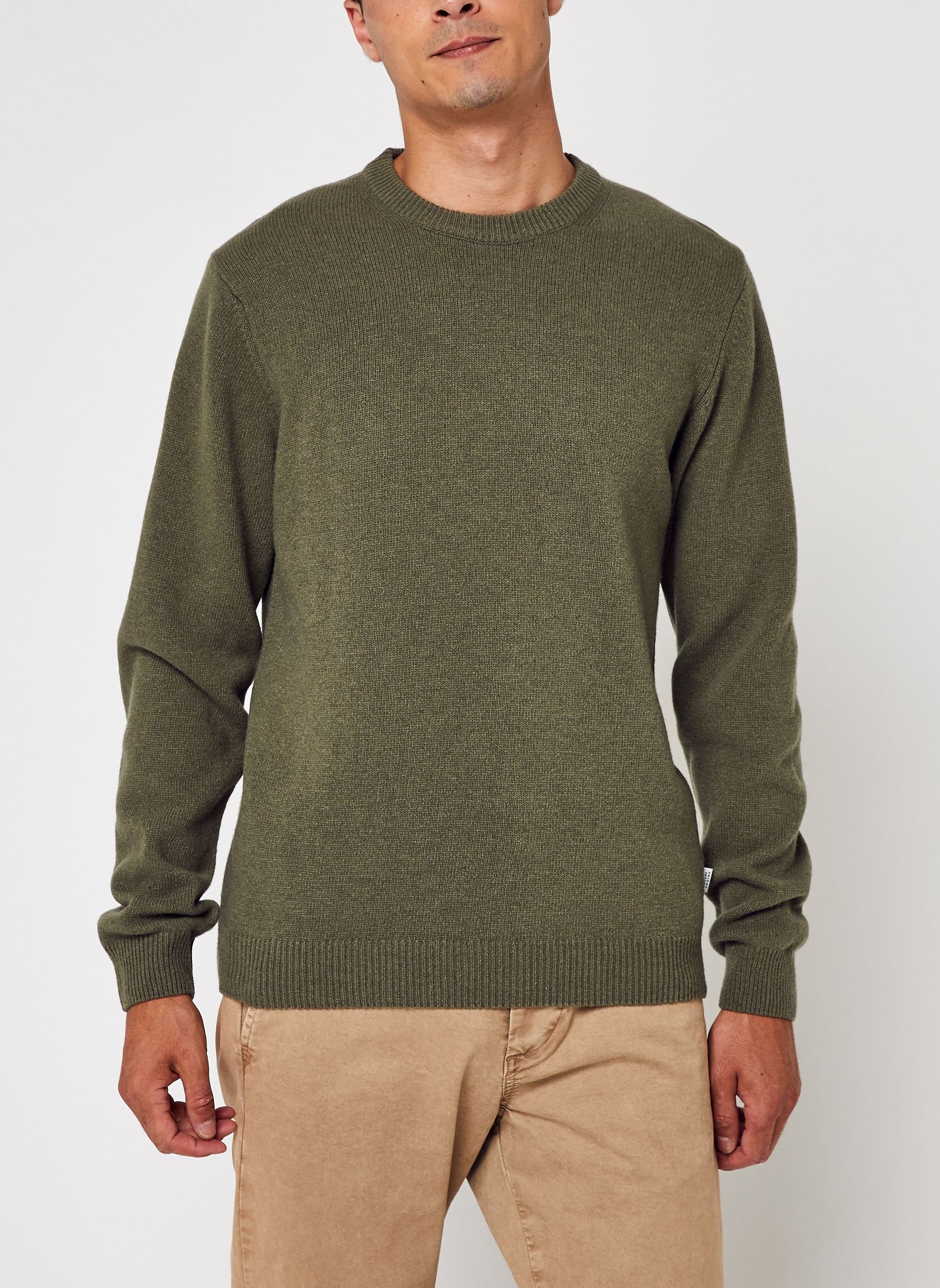 Pulls Karl crew neck bounty knit homme vert Casual Friday Pulls Karl crew neck bounty knit homme vert OLIVINE MELANGE
