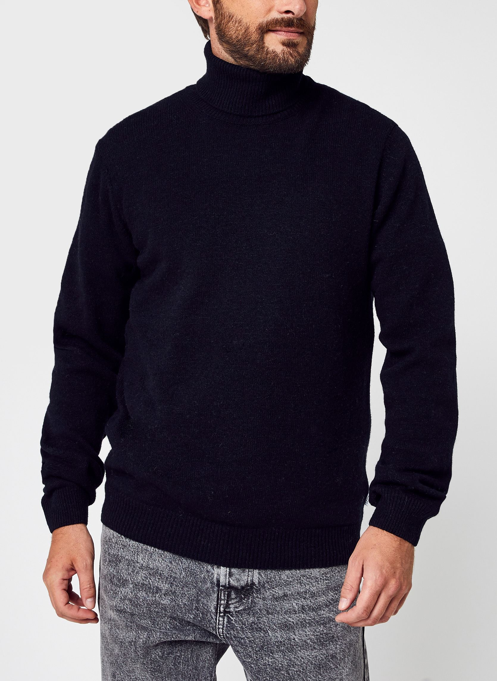 Pullover Karl roll neck bounty knit herren schwarz Casual Friday Pullover Karl roll neck bounty knit herren schwarz ANTHRACITE BLACK