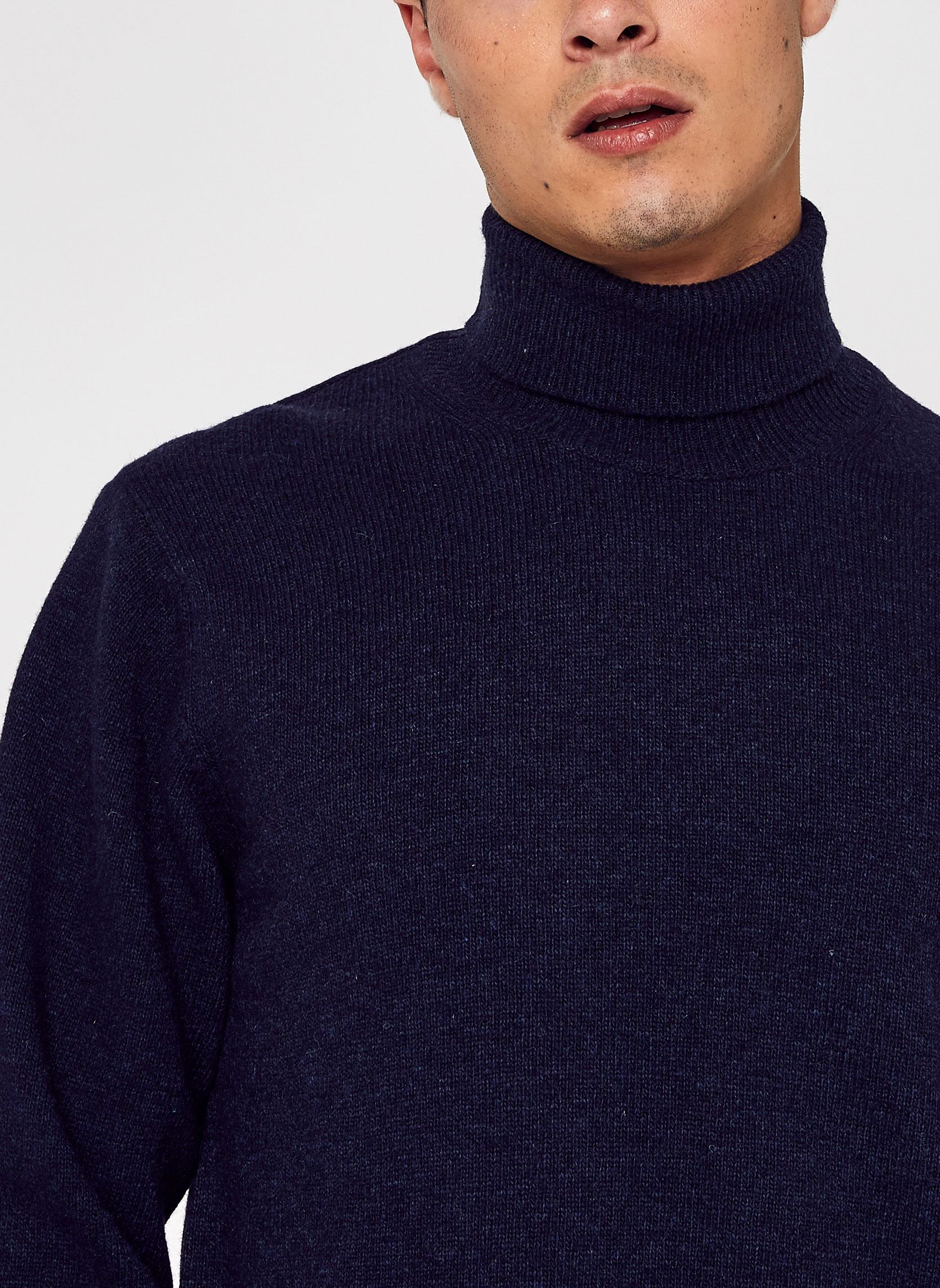 Pullover Karl roll neck bounty knit herren blau Casual Friday Pullover Karl roll neck bounty knit herren blau NAVY BLAZER
