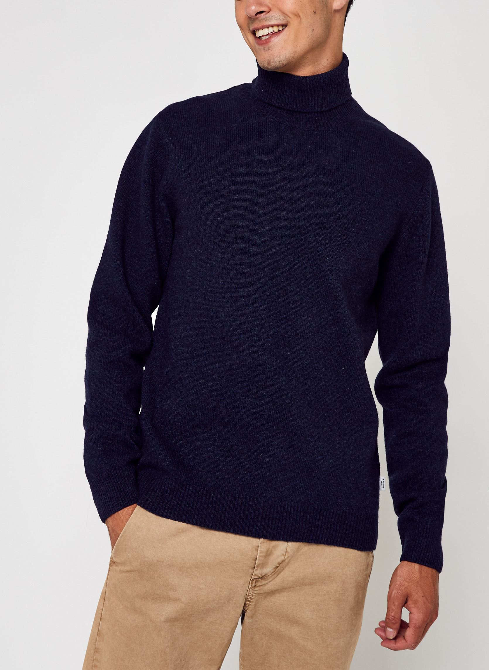 Pullover Karl roll neck bounty knit herren blau Casual Friday Pullover Karl roll neck bounty knit herren blau NAVY BLAZER