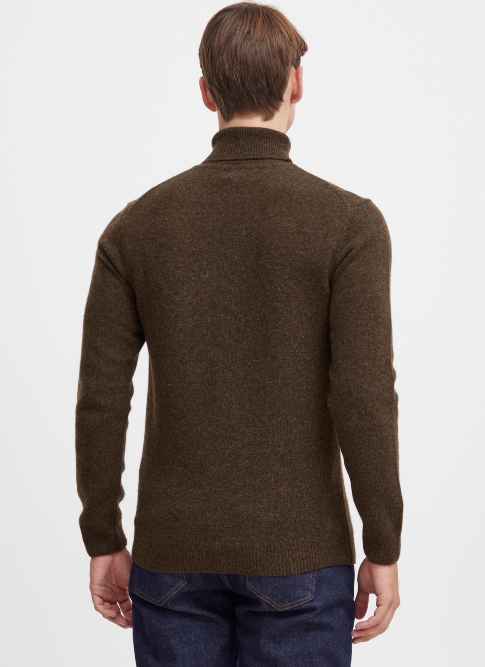 Pulls Karl roll neck bounty knit homme marron Casual Friday Pulls Karl roll neck bounty knit homme marron DEMITASSE MELANGE