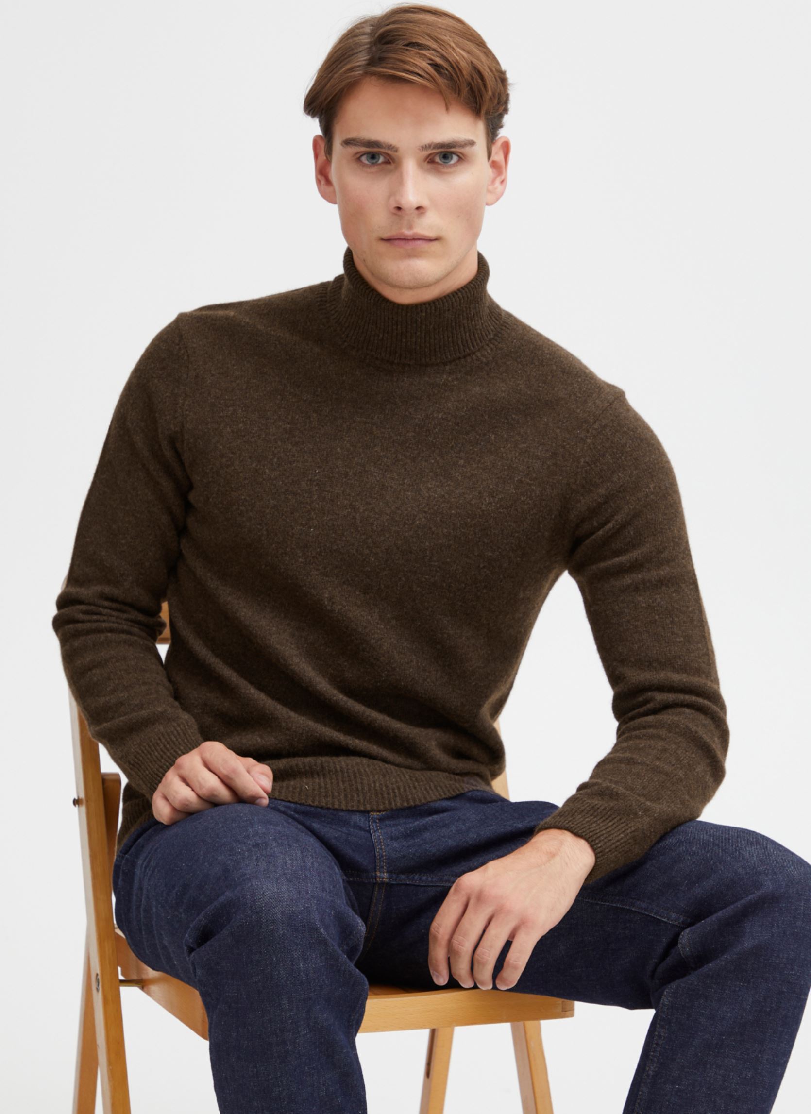 Onlazu 2/4 Raglan O-Neck KNT, bruin, XS