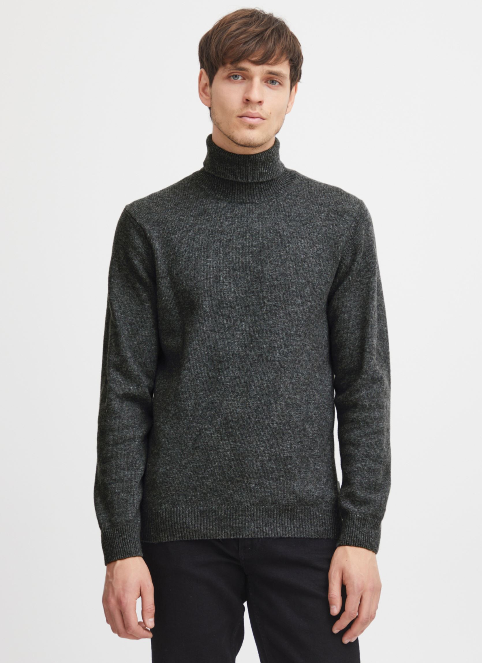 Pulls Karl roll neck bounty knit homme gris Casual Friday Pulls Karl roll neck bounty knit homme gris PEWTER MIX
