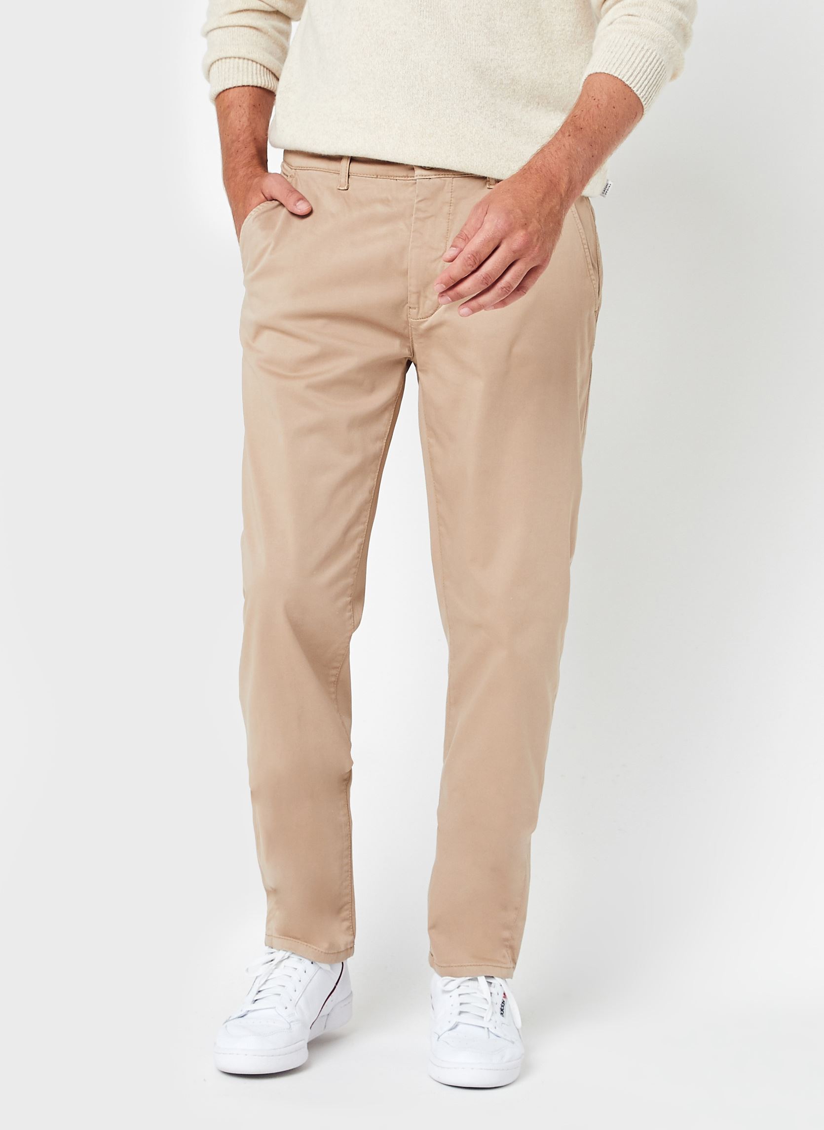 Pantalons droits Viggo Chino Pants homme marron Casual Friday Pantalons droits Viggo Chino Pants homme marron SAND CLAY