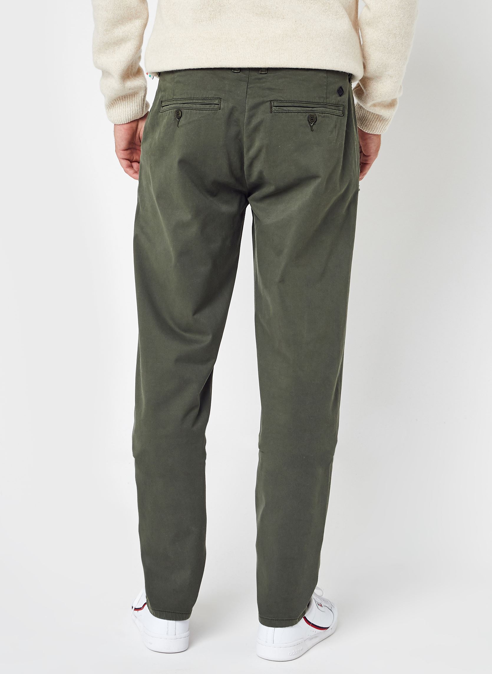 Pantalons droits Viggo Chino Pants homme vert Casual Friday Pantalons droits Viggo Chino Pants homme vert GRAPE LEAF