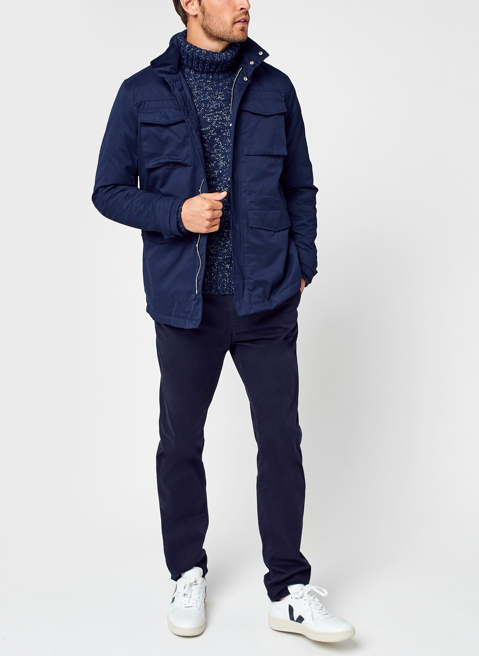 Pantalons droits Viggo Chino Pants homme marron Casual Friday Pantalons droits Viggo Chino Pants homme marron NAVY BLAZER
