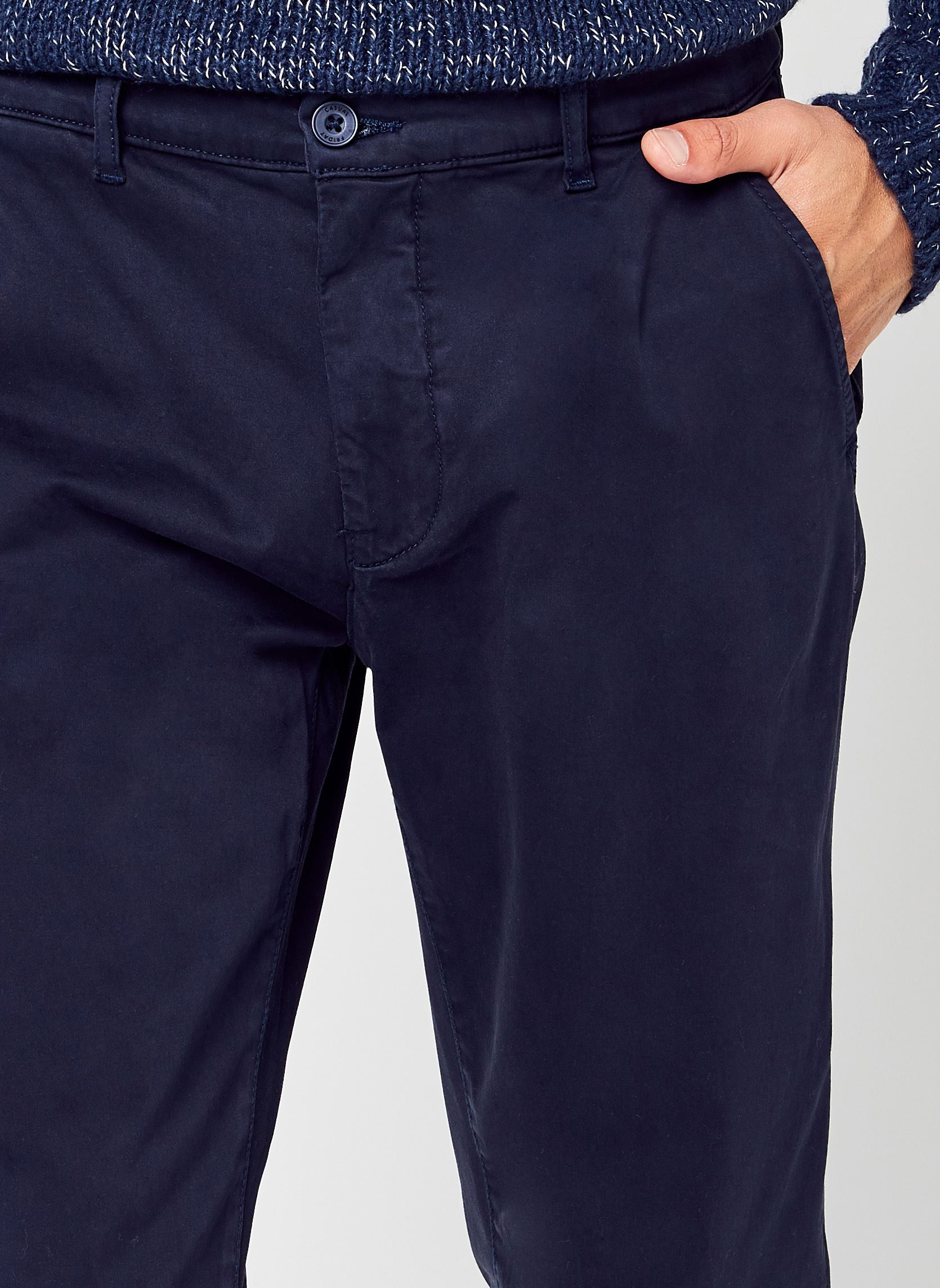 Pantalons droits Viggo Chino Pants homme marron Casual Friday Pantalons droits Viggo Chino Pants homme marron NAVY BLAZER
