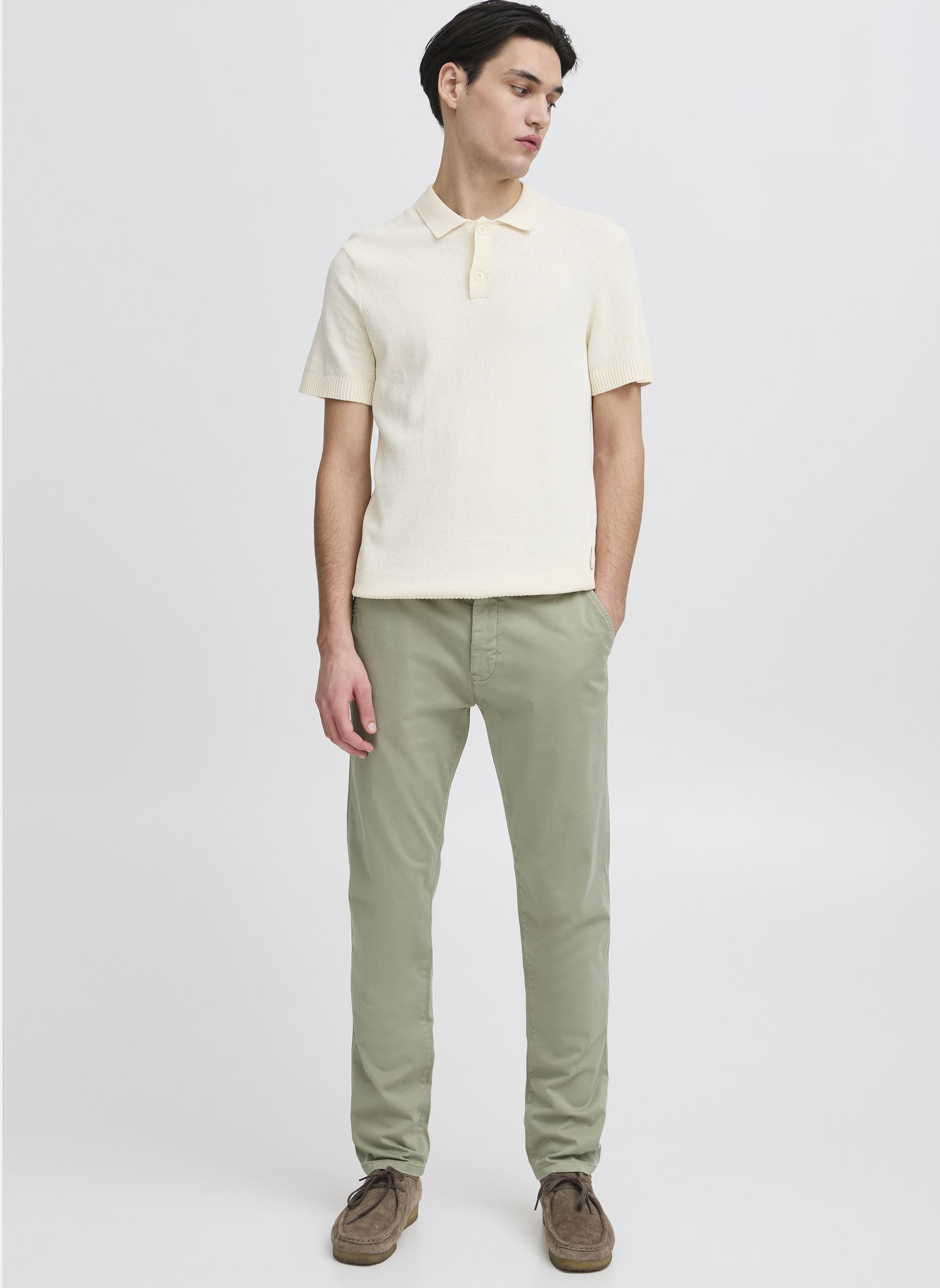Pantaloni dritti Viggo Chino Pants uomo verde Casual Friday Pantaloni dritti Viggo Chino Pants uomo verde TEA