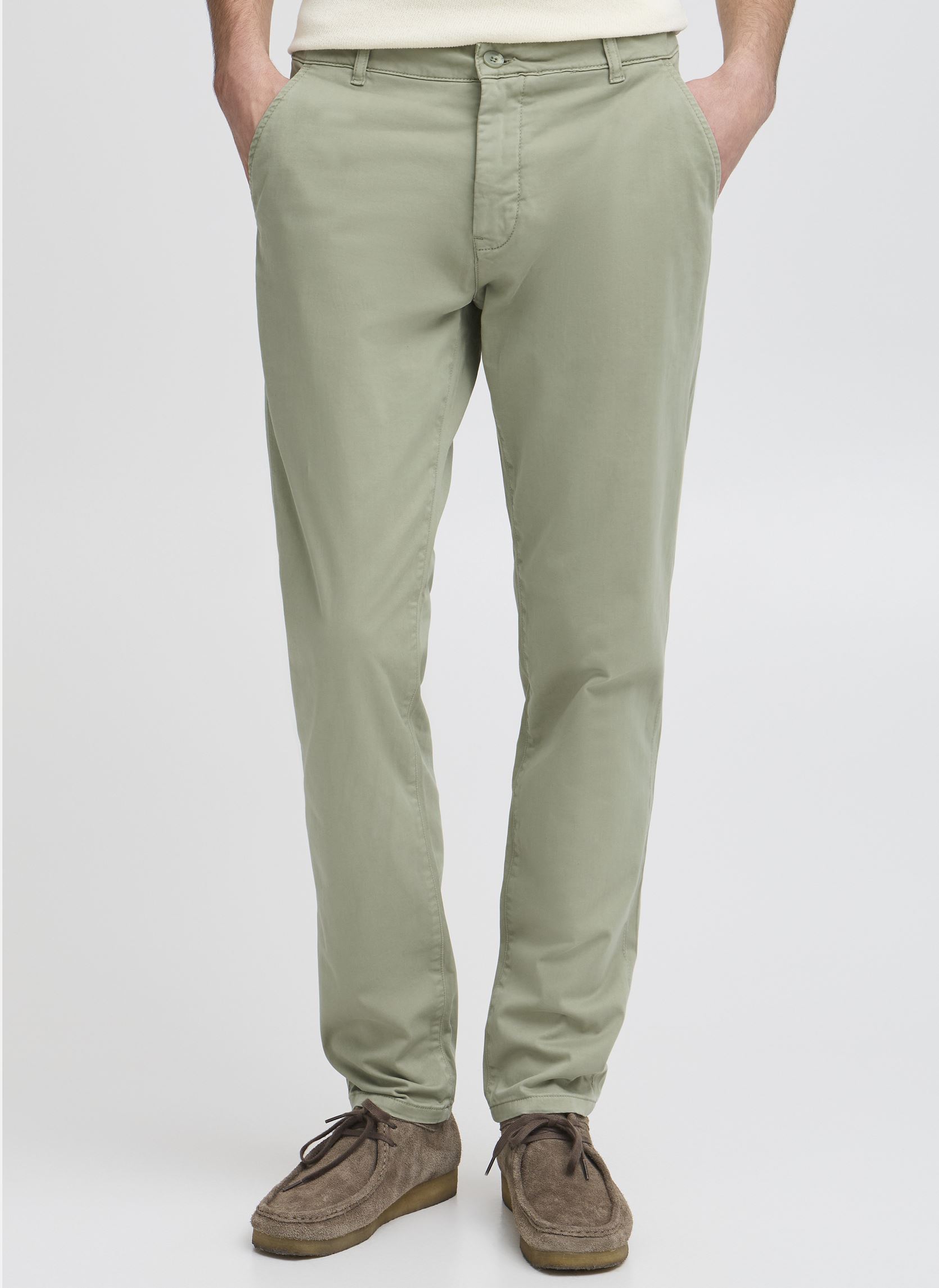 Pantaloni dritti Viggo Chino Pants uomo verde Casual Friday Pantaloni dritti Viggo Chino Pants uomo verde TEA