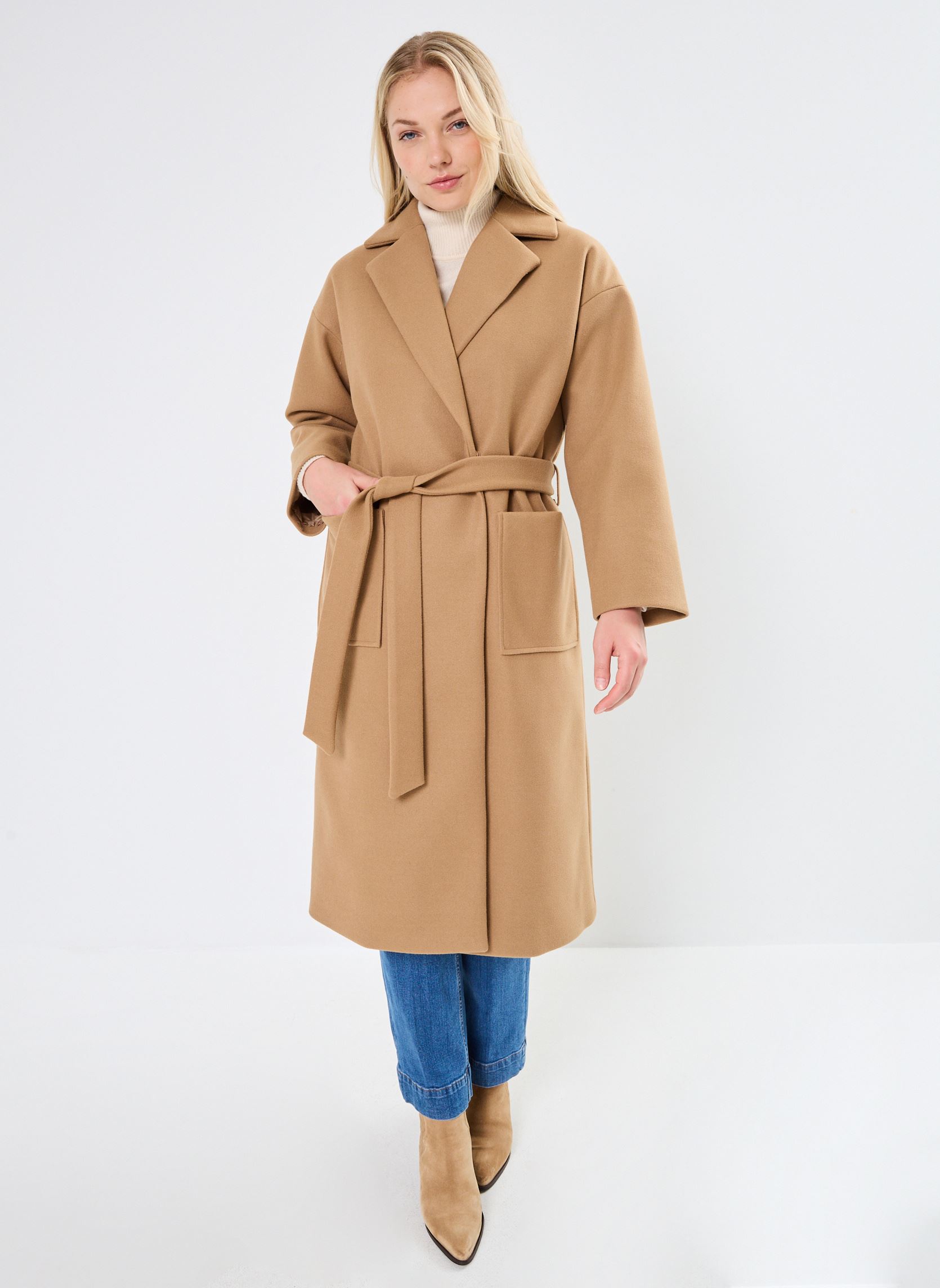 Manteaux classiques Ihjannet Ja2 femme marron Ichi Manteaux classiques Ihjannet Ja2 femme marron Tiger'S Eye