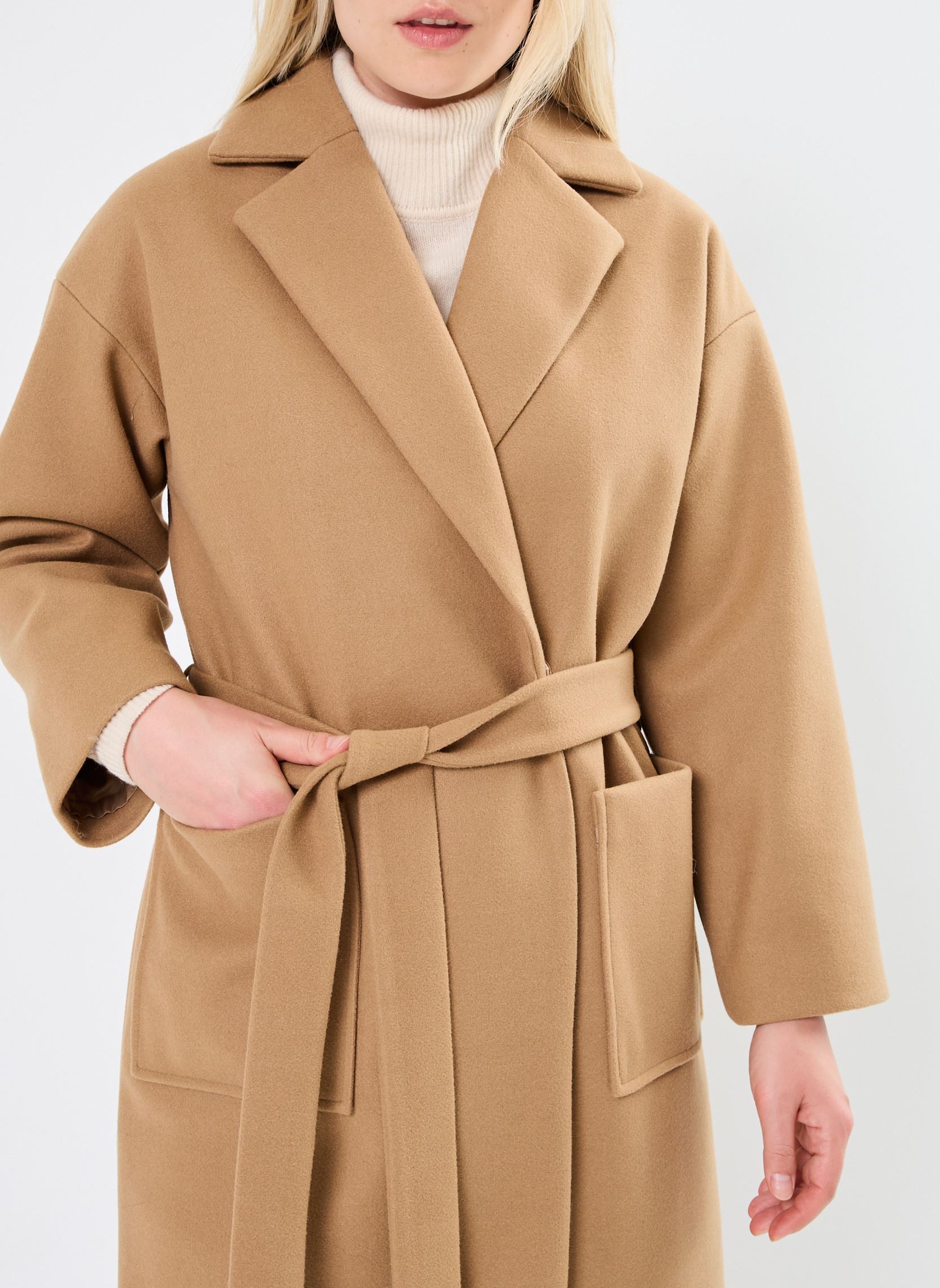 Manteaux classiques Ihjannet Ja2 femme marron Ichi Manteaux classiques Ihjannet Ja2 femme marron Tiger'S Eye