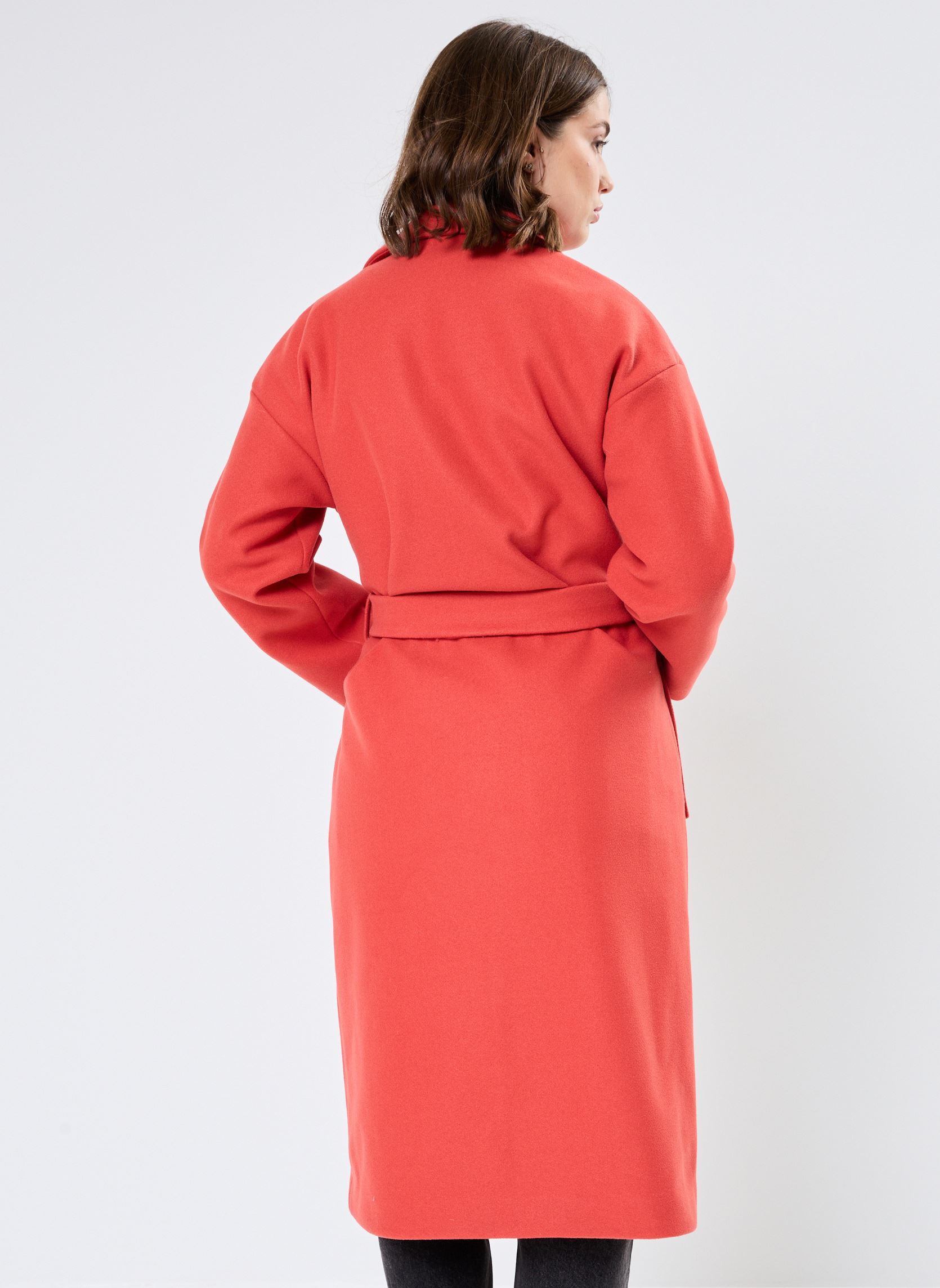 Klassische Mäntel Ihjannet Ja2 damen orange Ichi Klassische Mäntel Ihjannet Ja2 damen orange CRANBERRY