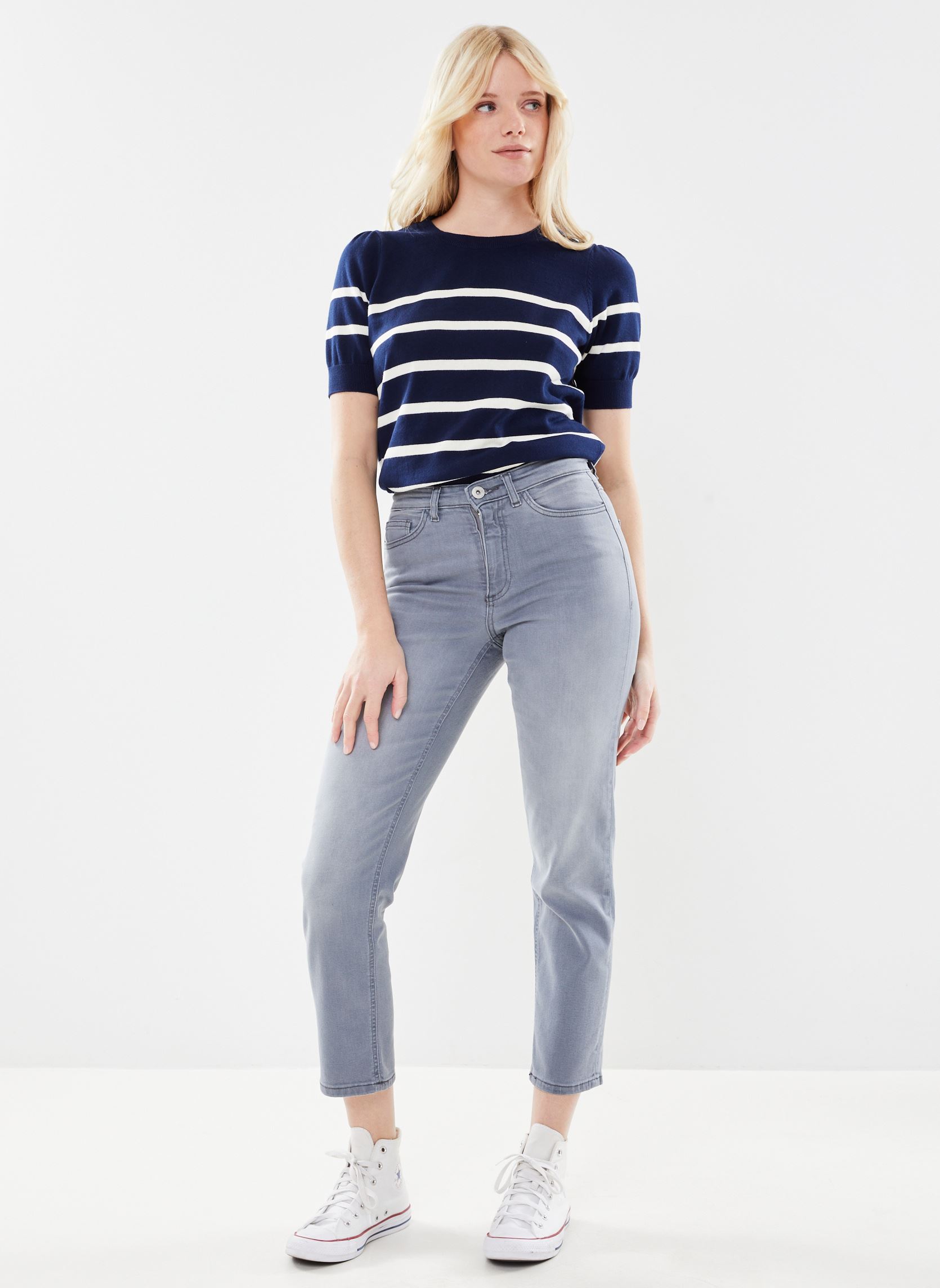 Straight Fit Jeans Ihtwiggy Raven damen grau Ichi Straight Fit Jeans Ihtwiggy Raven damen grau LIGHT GREY WASH