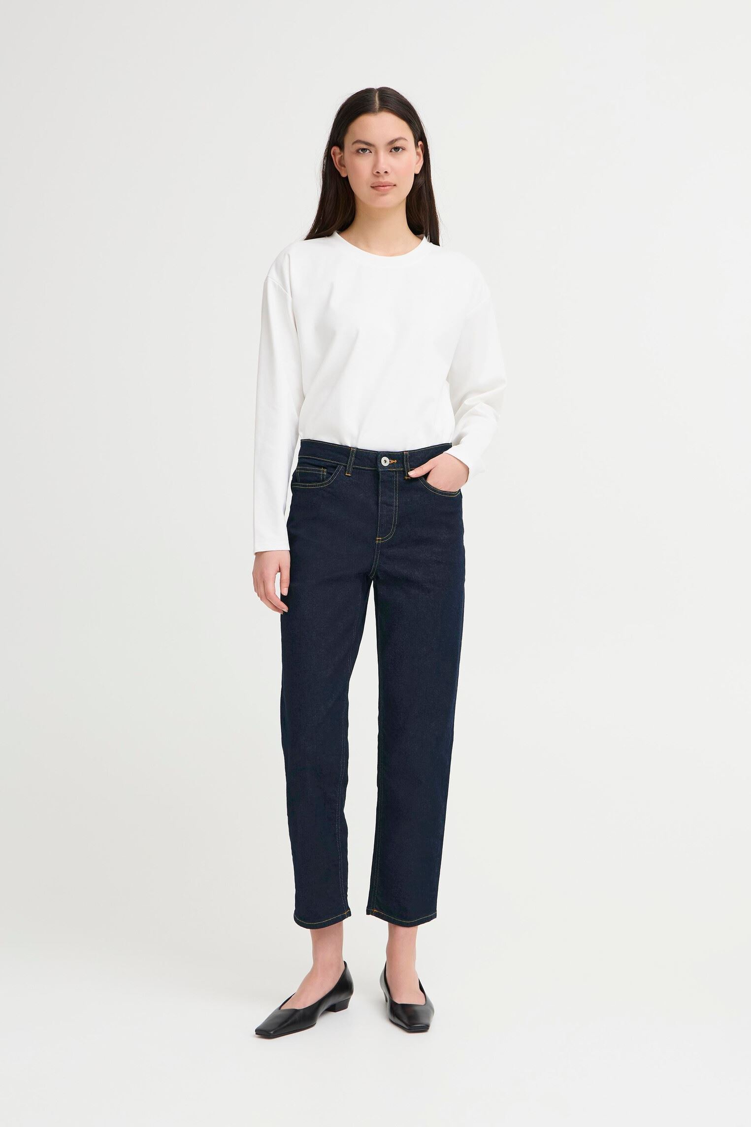Straight Fit Jeans Ihtwiggy Raven damen blau Ichi Straight Fit Jeans Ihtwiggy Raven damen blau DENIM AUTHENTIC BLUE
