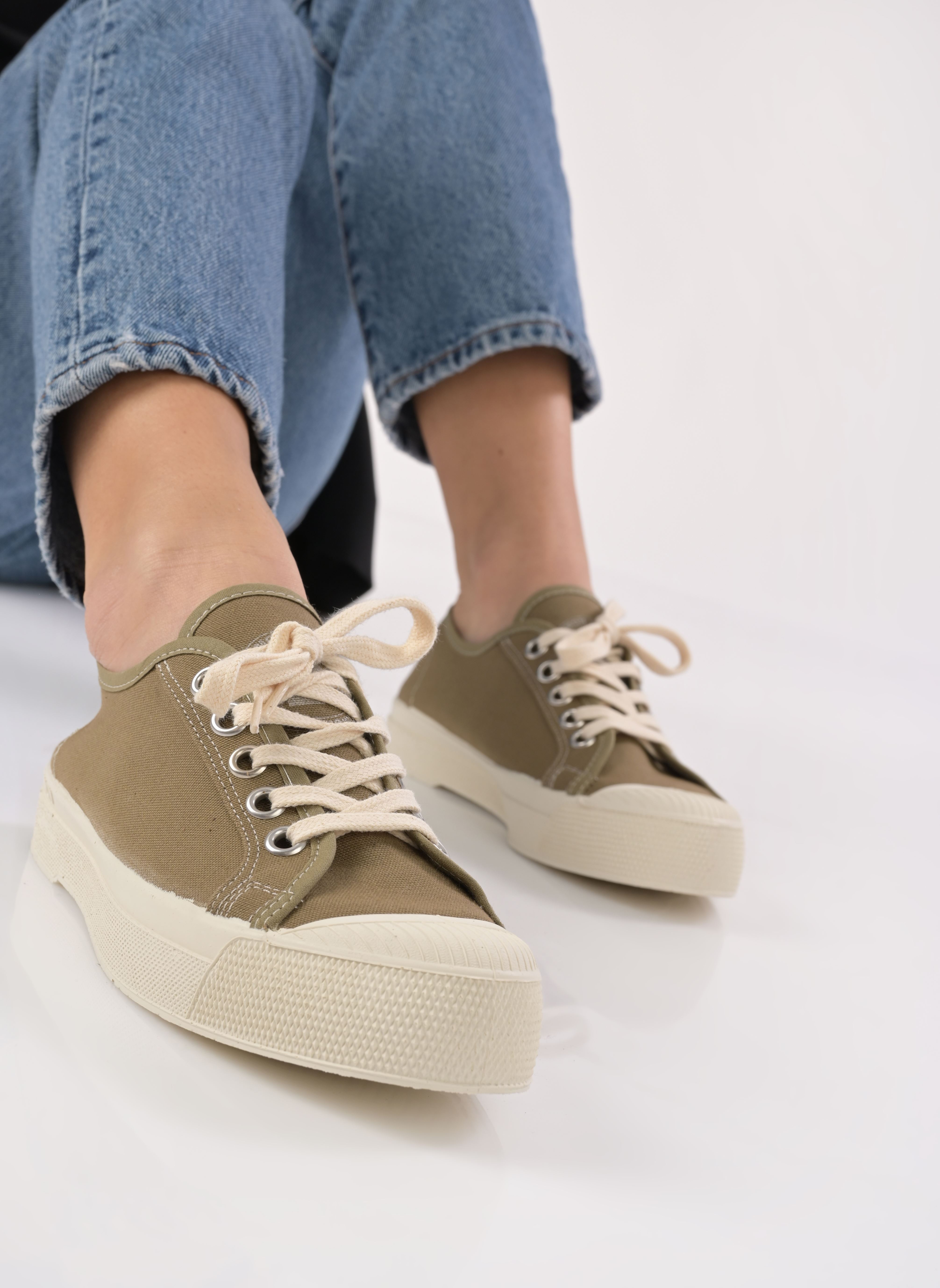 Baskets toile Romy B79 Femme W femme vert Bensimon Baskets toile Romy B79 Femme W femme vert KAKI