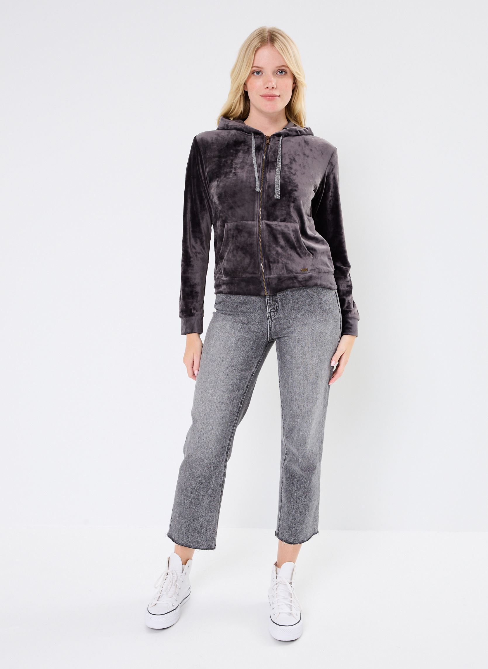Kapuzenpullover Fresco Sealake damen grau Banana Moon Kapuzenpullover Fresco Sealake damen grau ANTHRACITE
