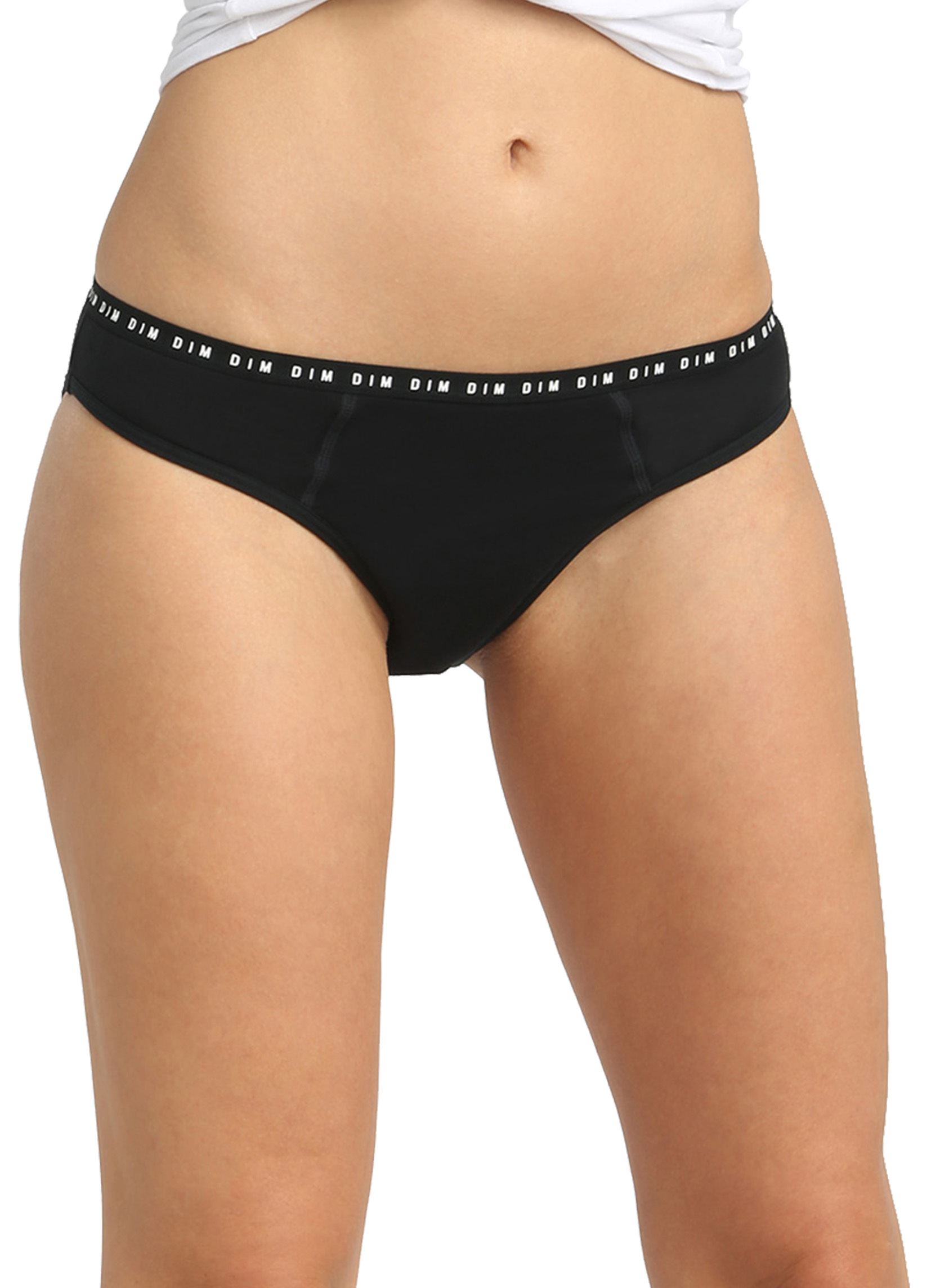 Culottes Culotte De Règles Bio Flux Moyen femme noir Dim Culottes Culotte De Règles Bio Flux Moyen femme noir NOIR