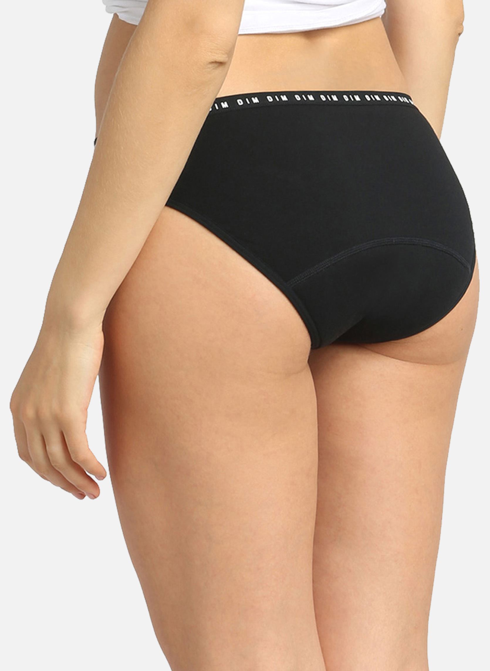 Culottes Culotte De Règles Bio Flux Moyen femme noir Dim Culottes Culotte De Règles Bio Flux Moyen femme noir NOIR