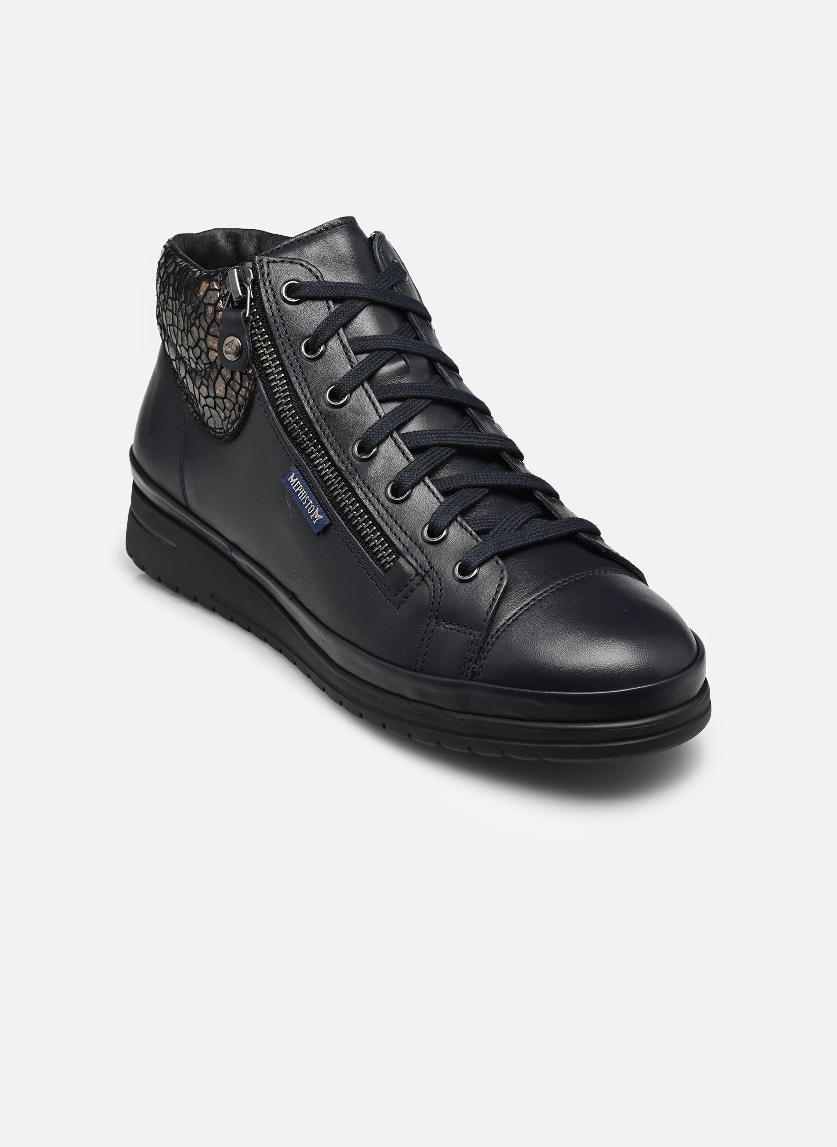 Baskets montantes JULIE femme bleu Mephisto Baskets montantes JULIE femme bleu NAVY