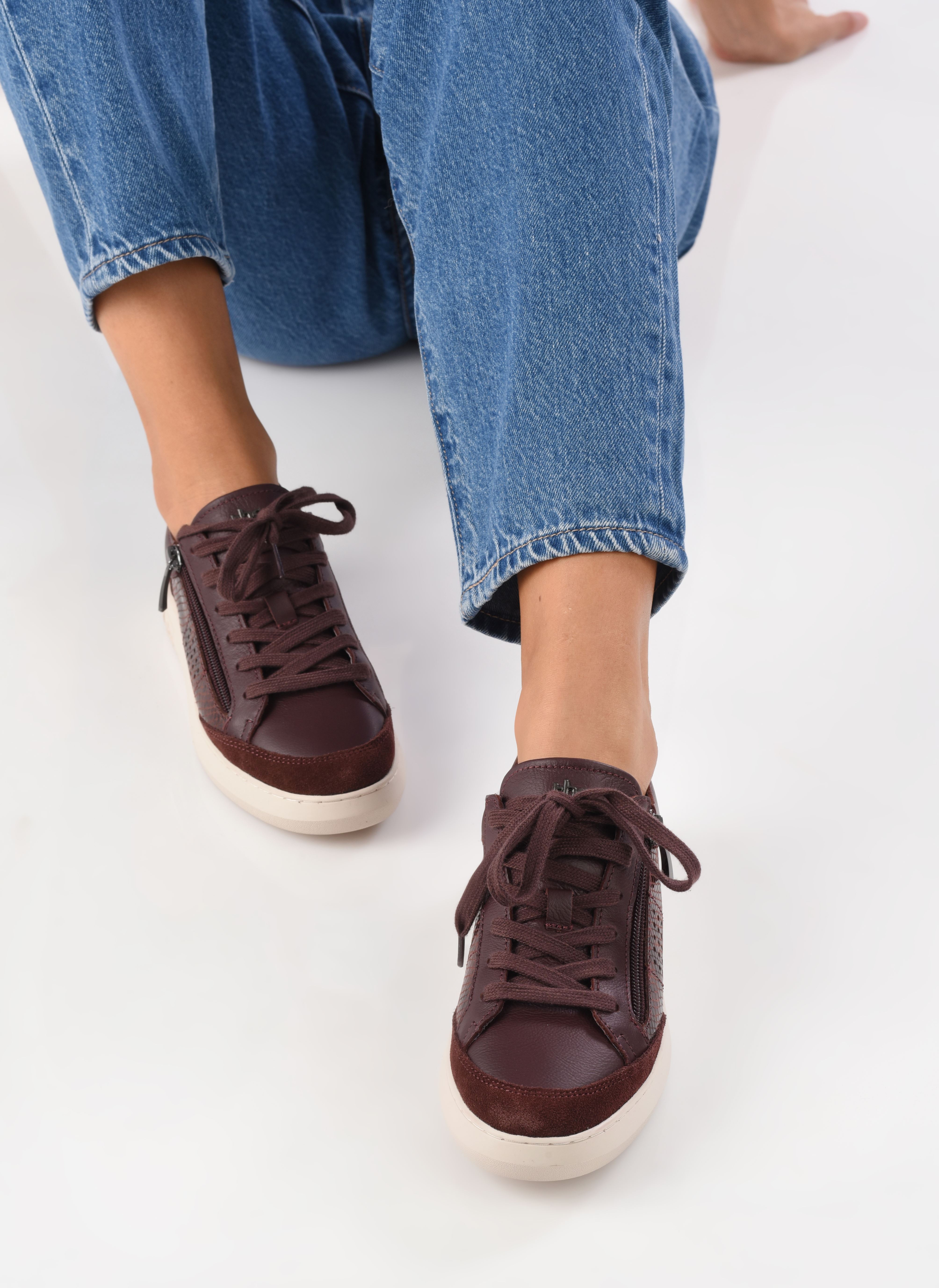Lage sneakers PANNOSA dames paars TBS Lage sneakers PANNOSA dames paars PRUNE