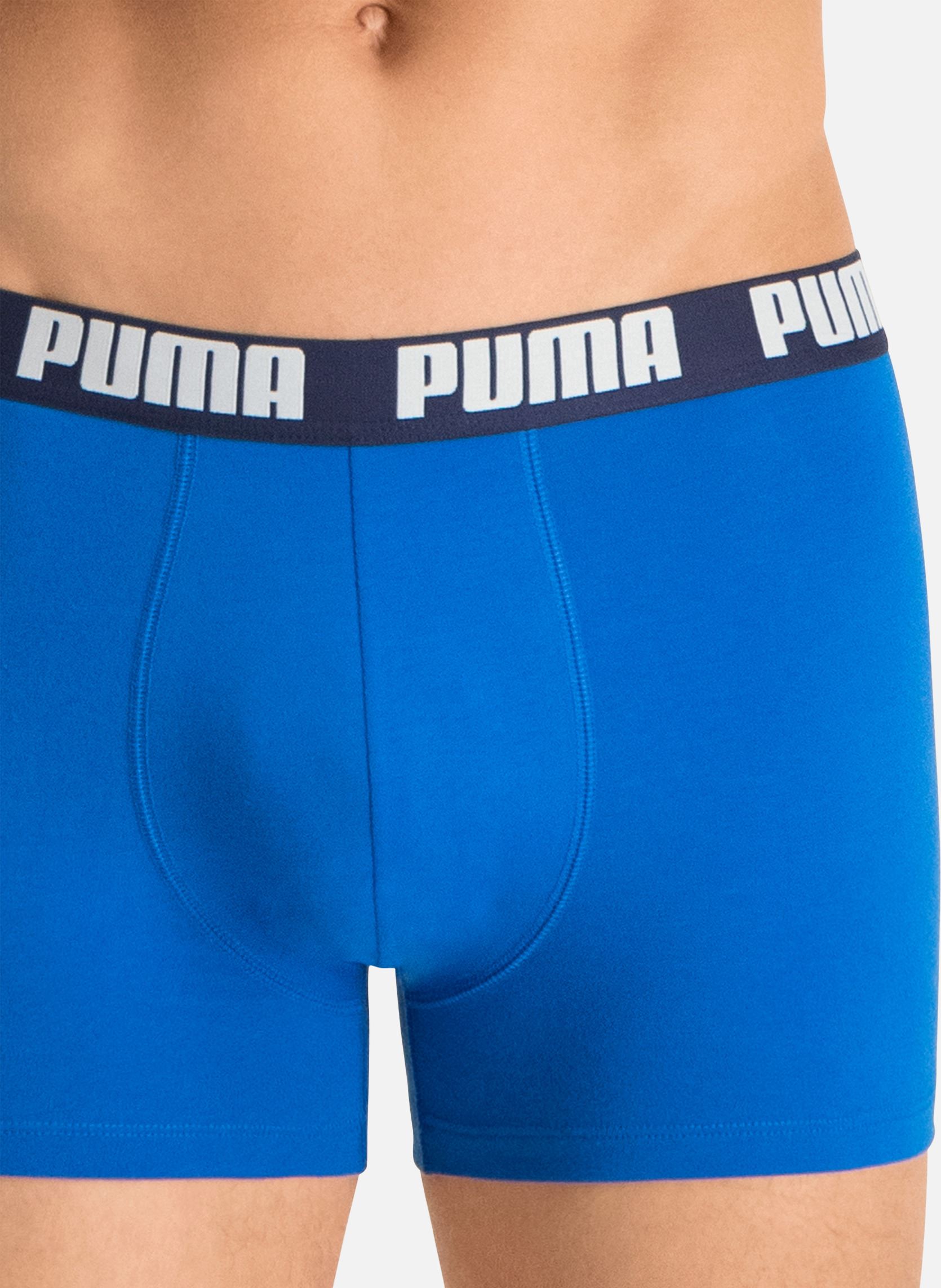 Broeken Basic Boxer 2P heren blauw Puma Socks Broeken Basic Boxer 2P heren blauw 420 TRUE BLUE