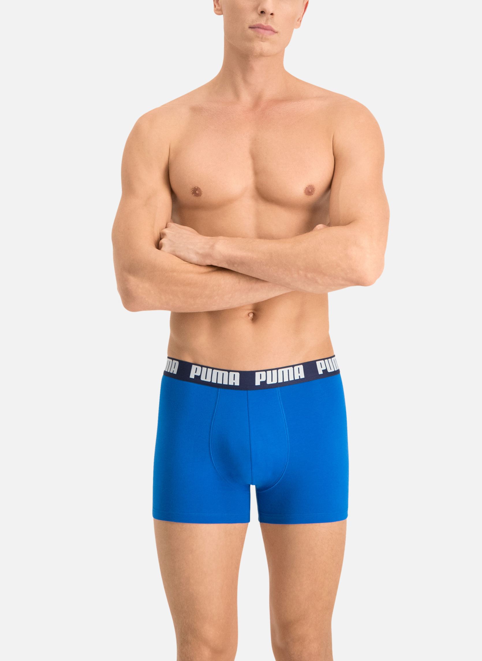 Broeken Basic Boxer 2P heren blauw Puma Socks Broeken Basic Boxer 2P heren blauw 420 TRUE BLUE