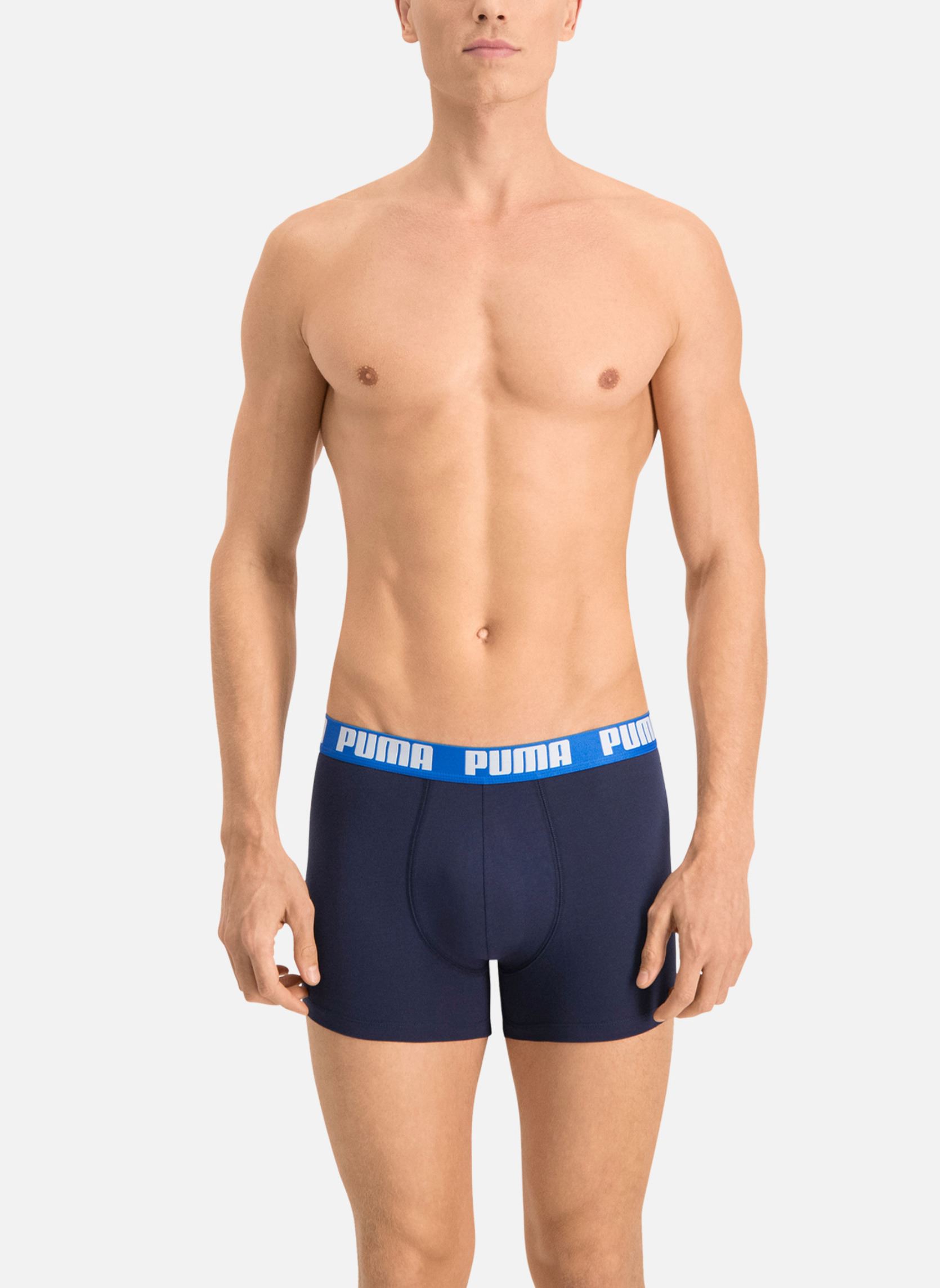Broeken Basic Boxer 2P heren blauw Puma Socks Broeken Basic Boxer 2P heren blauw 420 TRUE BLUE