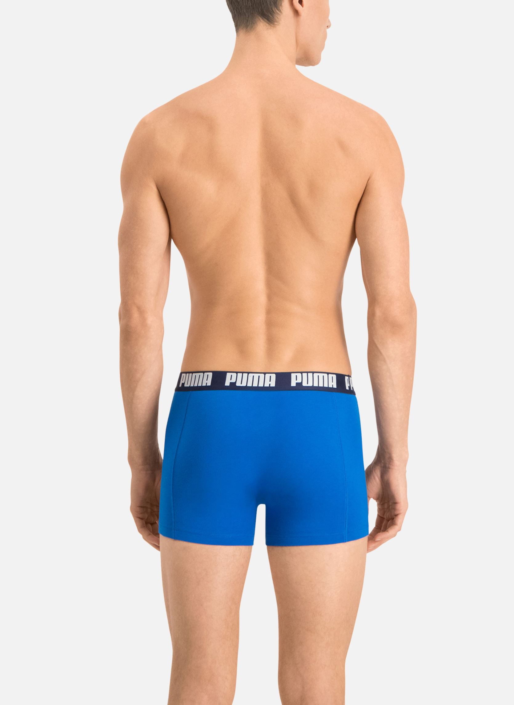 Broeken Basic Boxer 2P heren blauw Puma Socks Broeken Basic Boxer 2P heren blauw 420 TRUE BLUE