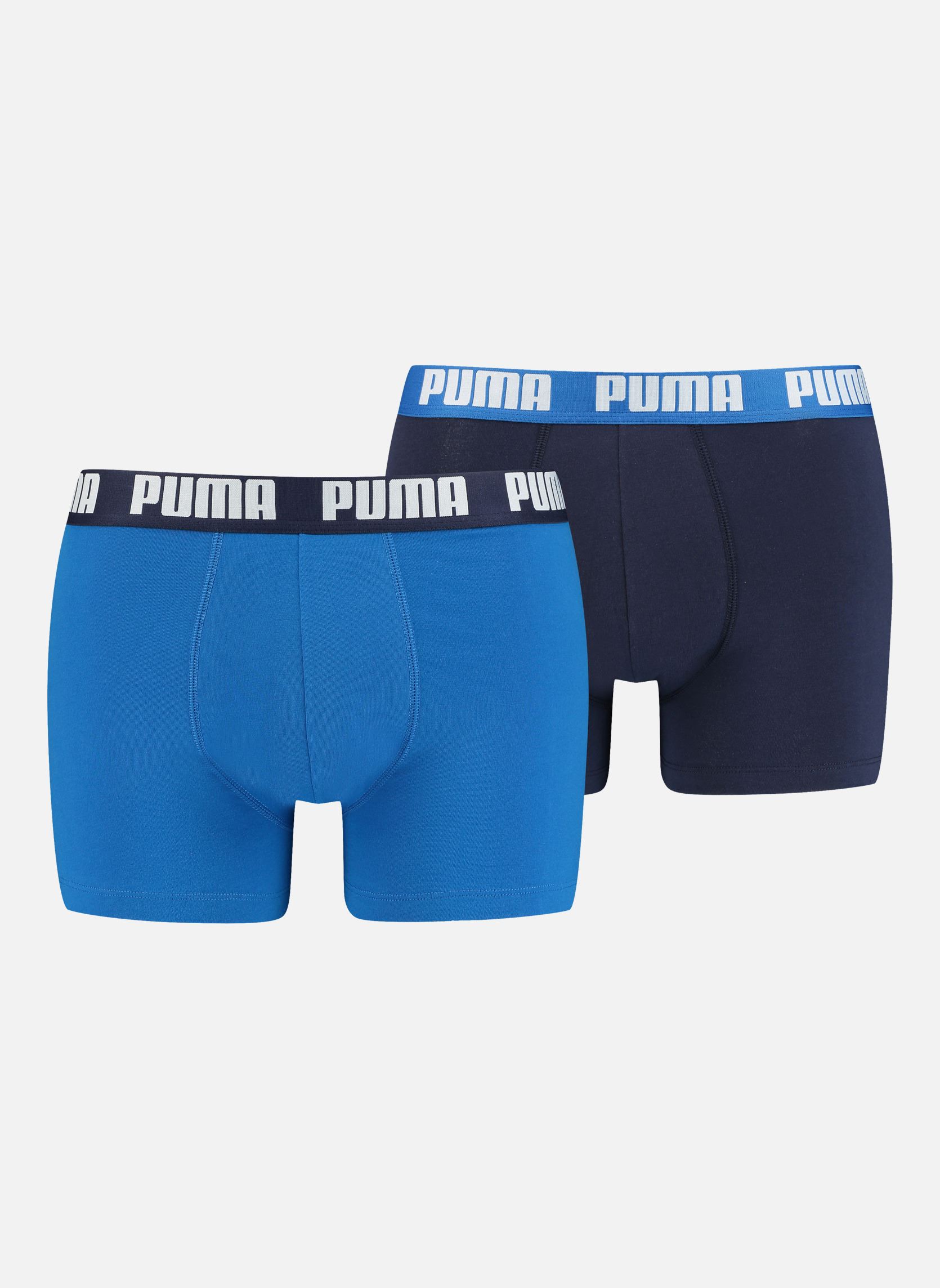 Broeken Basic Boxer 2P heren blauw Puma Socks Broeken Basic Boxer 2P heren blauw 420 TRUE BLUE