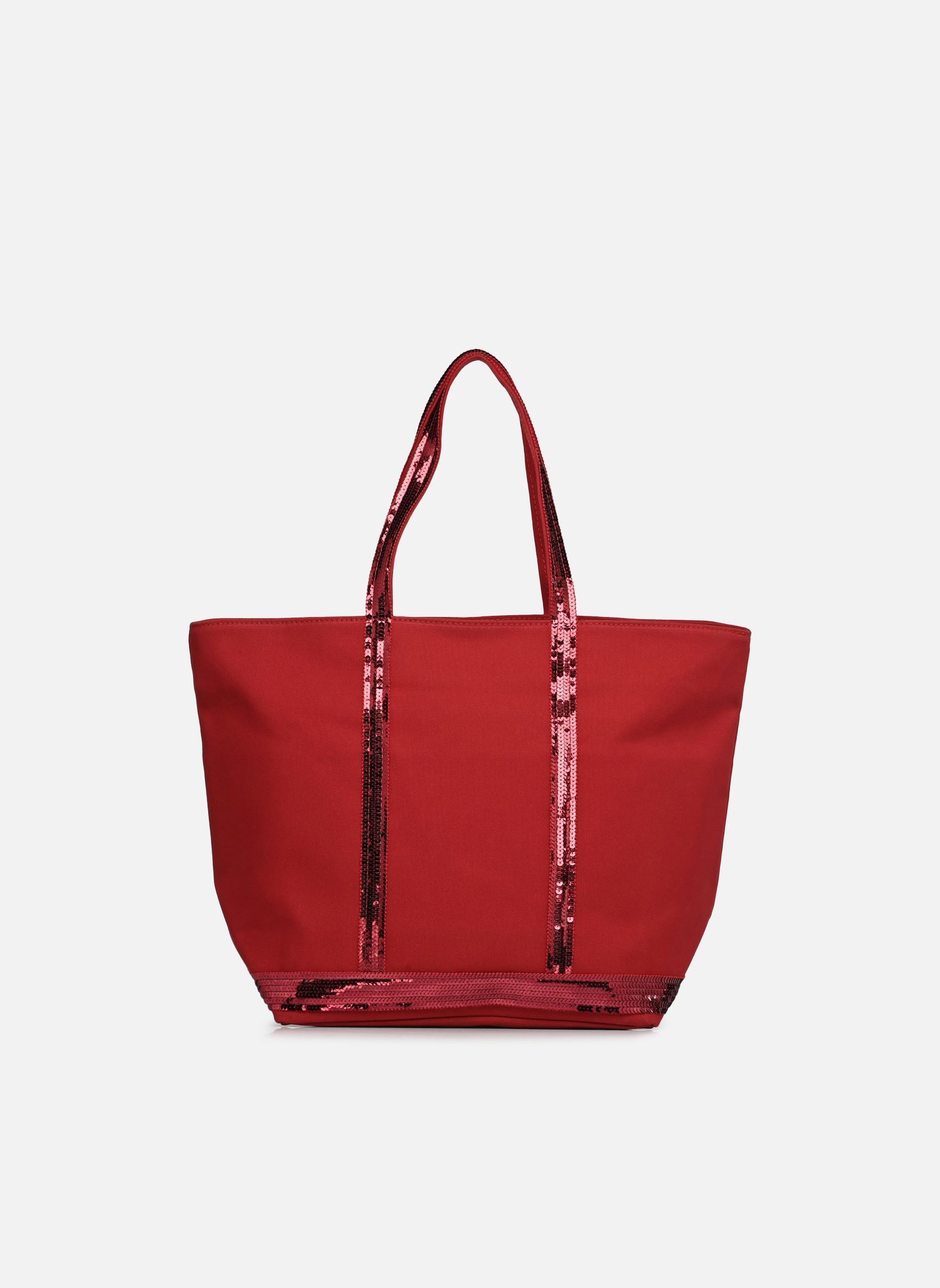 Grote winkelzak Cabas L Zippé Porté Epaule Toile et Pail dames rood Vanessa Bruno Grote winkelzak Cabas L Zippé Porté Epaule Toile et Pail dames rood GOJI