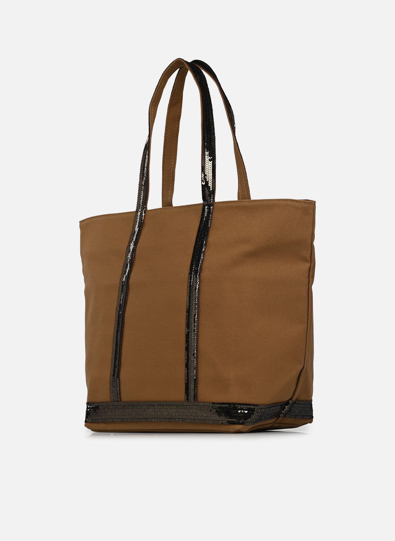 Shopper Cabas L Zippé Porté Epaule Toile et Pail damen braun Vanessa Bruno Shopper Cabas L Zippé Porté Epaule Toile et Pail damen braun WIMBLEDON