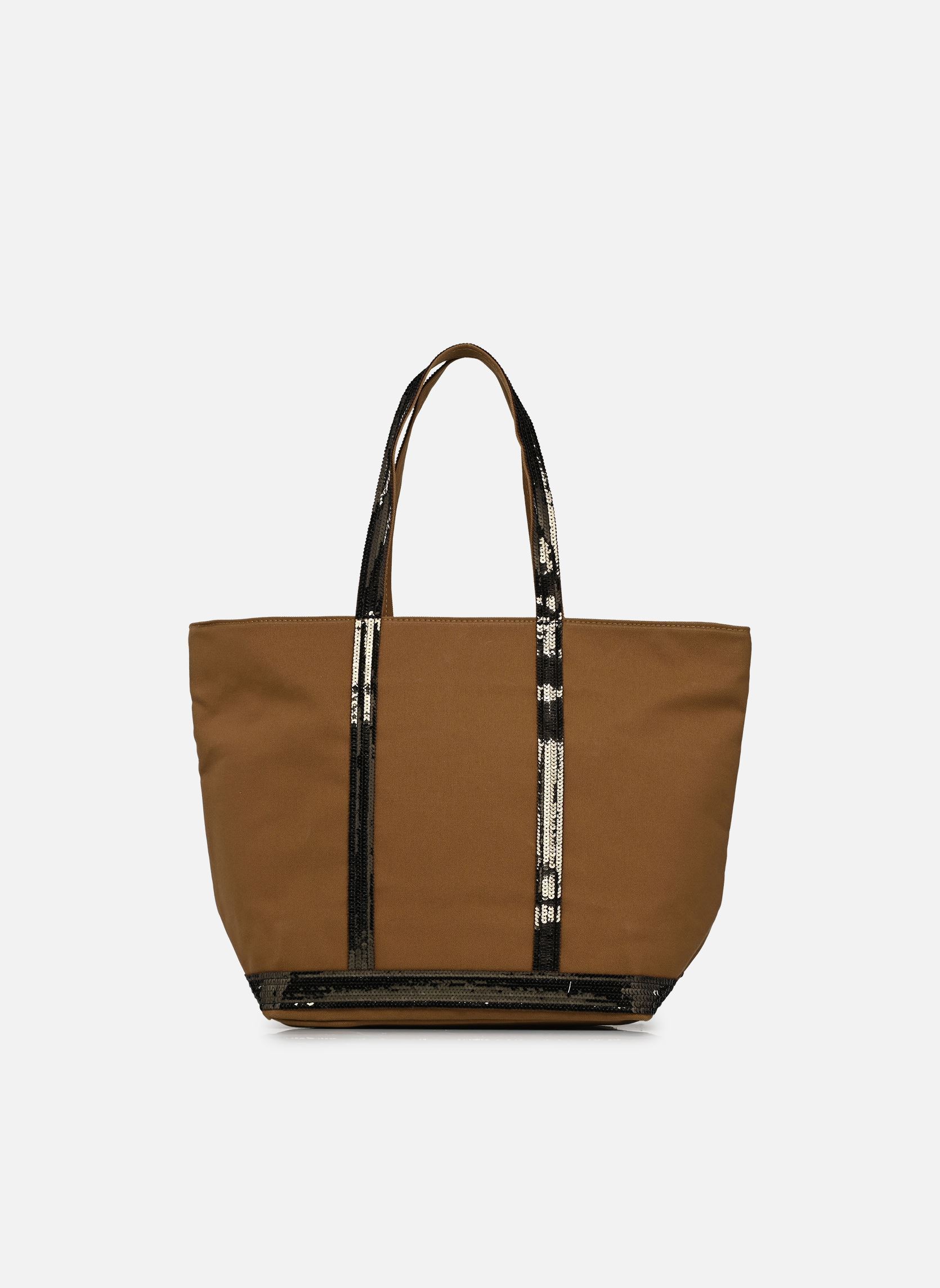 Shopper Cabas L Zippé Porté Epaule Toile et Pail damen braun Vanessa Bruno Shopper Cabas L Zippé Porté Epaule Toile et Pail damen braun WIMBLEDON