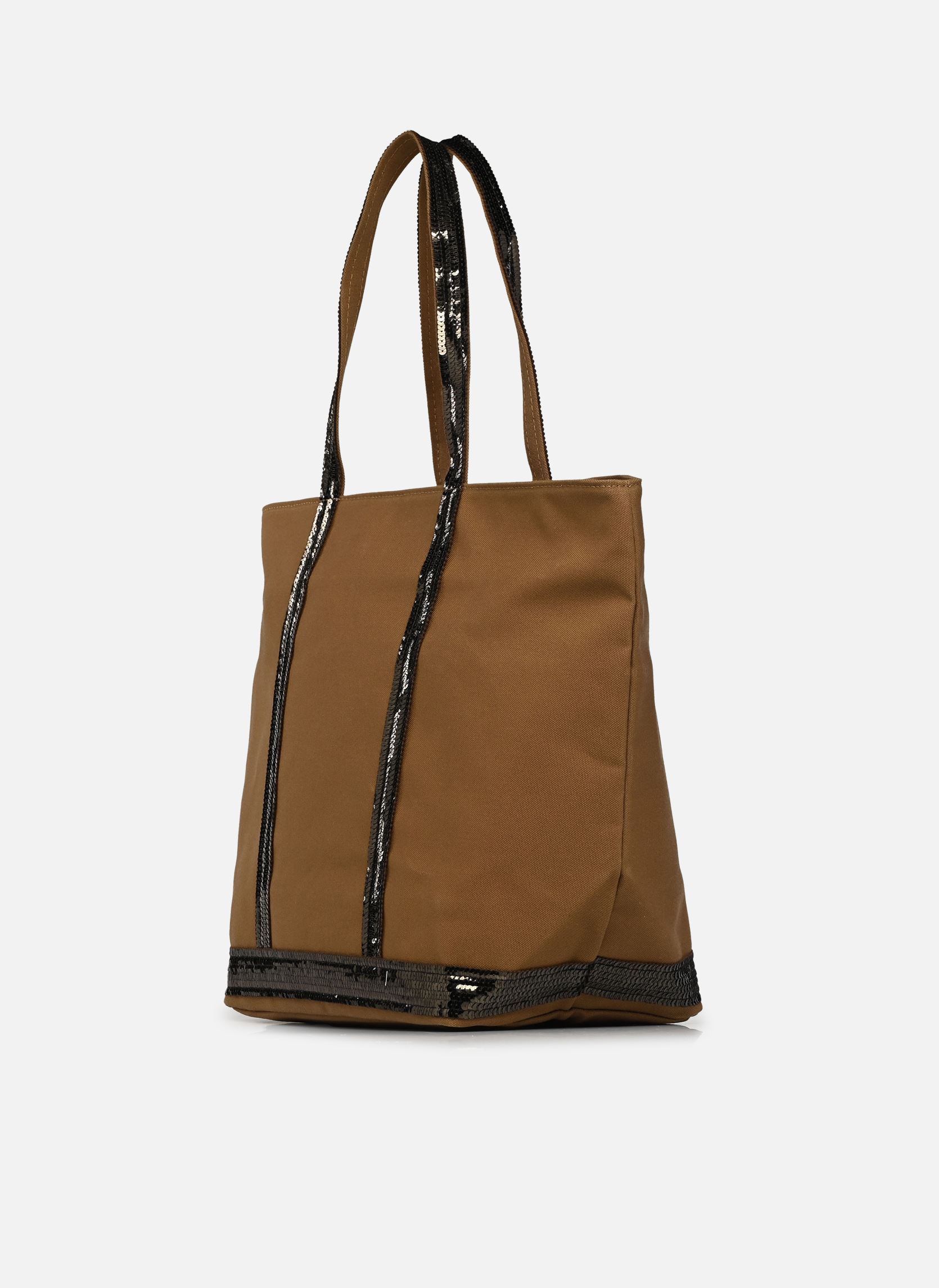 Shopper Cabas L Zippé Porté Epaule Toile et Pail damen braun Vanessa Bruno Shopper Cabas L Zippé Porté Epaule Toile et Pail damen braun WIMBLEDON