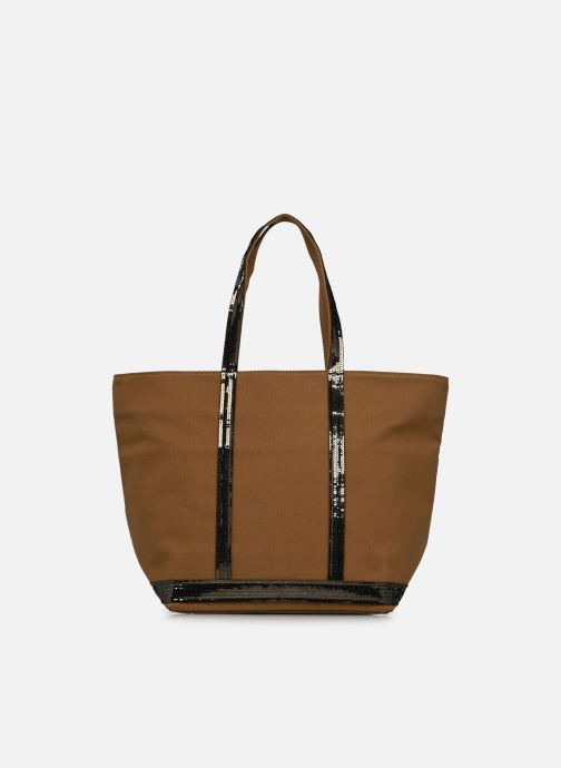 Vanessa Bruno Cabas Cabas L Zippé Porté Epaule Toile et Pail femme marron