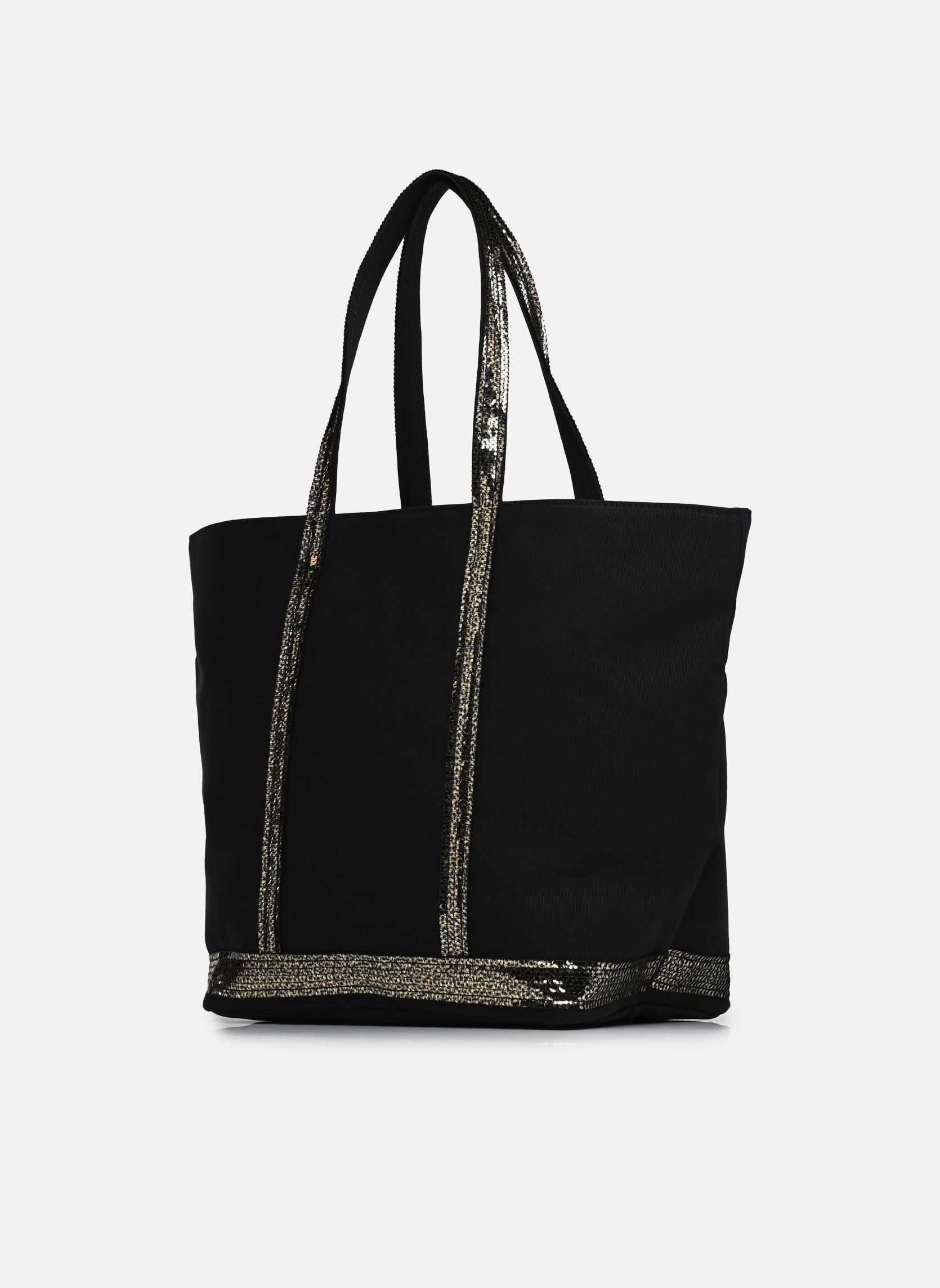 Shopper Cabas L Zippé Porté Epaule Toile et Pail damen schwarz Vanessa Bruno Shopper Cabas L Zippé Porté Epaule Toile et Pail damen schwarz OR/NOIR