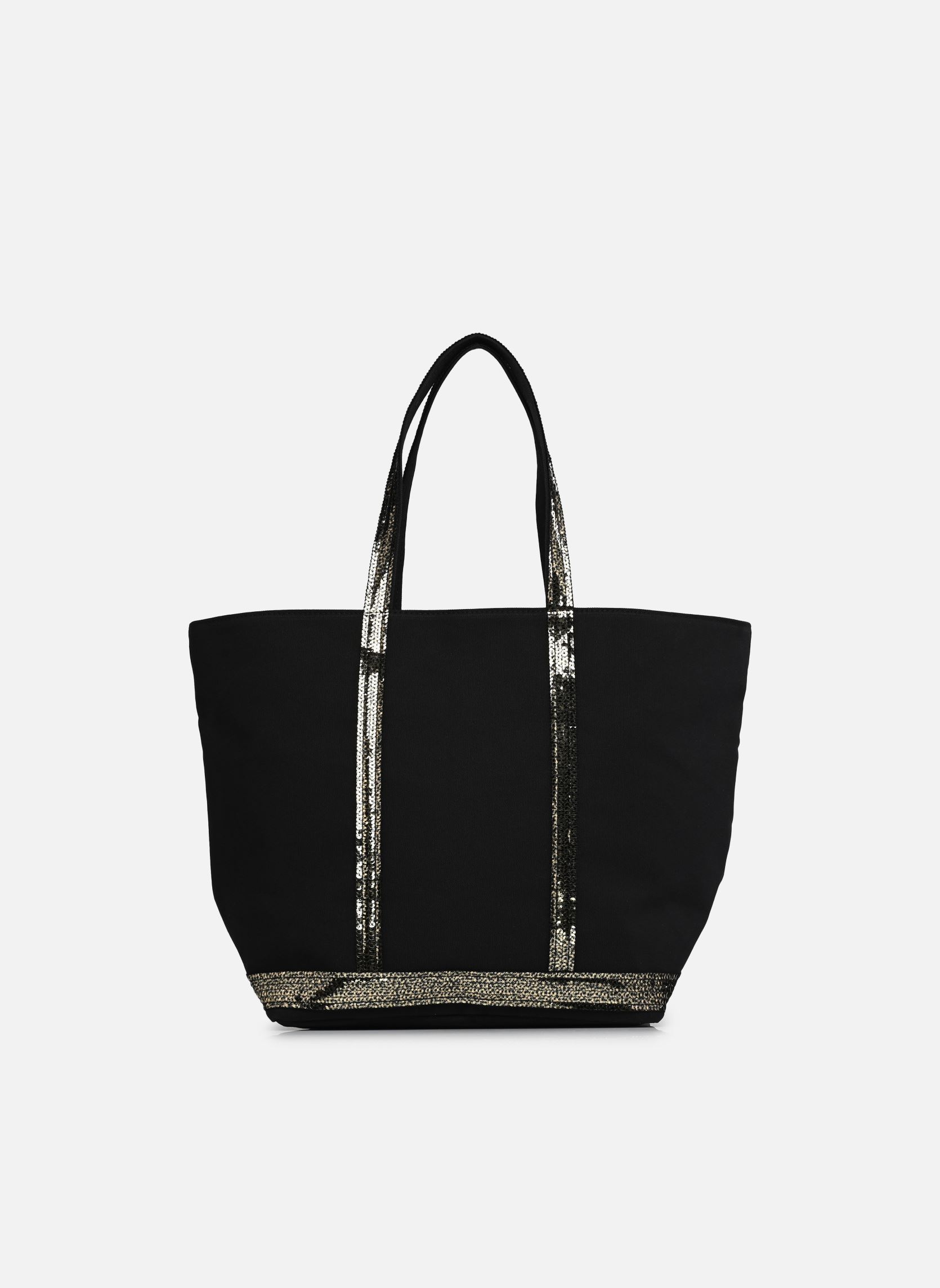 Shopper Cabas L Zippé Porté Epaule Toile et Pail damen schwarz Vanessa Bruno Shopper Cabas L Zippé Porté Epaule Toile et Pail damen schwarz OR/NOIR
