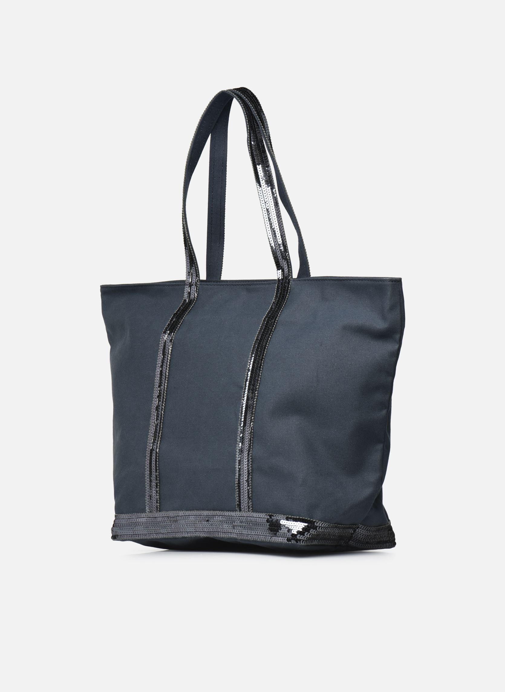 Shopper Cabas L Zippé Porté Epaule Toile et Pail damen blau Vanessa Bruno Shopper Cabas L Zippé Porté Epaule Toile et Pail damen blau PYRITE