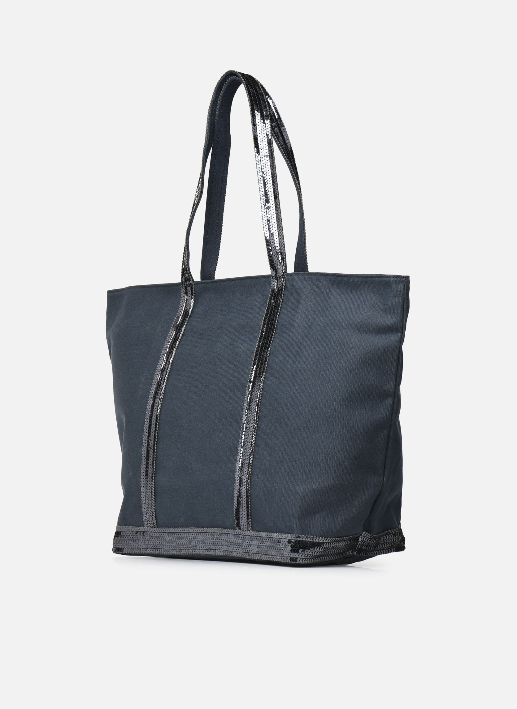 Shopper Cabas L Zippé Porté Epaule Toile et Pail damen blau Vanessa Bruno Shopper Cabas L Zippé Porté Epaule Toile et Pail damen blau PYRITE