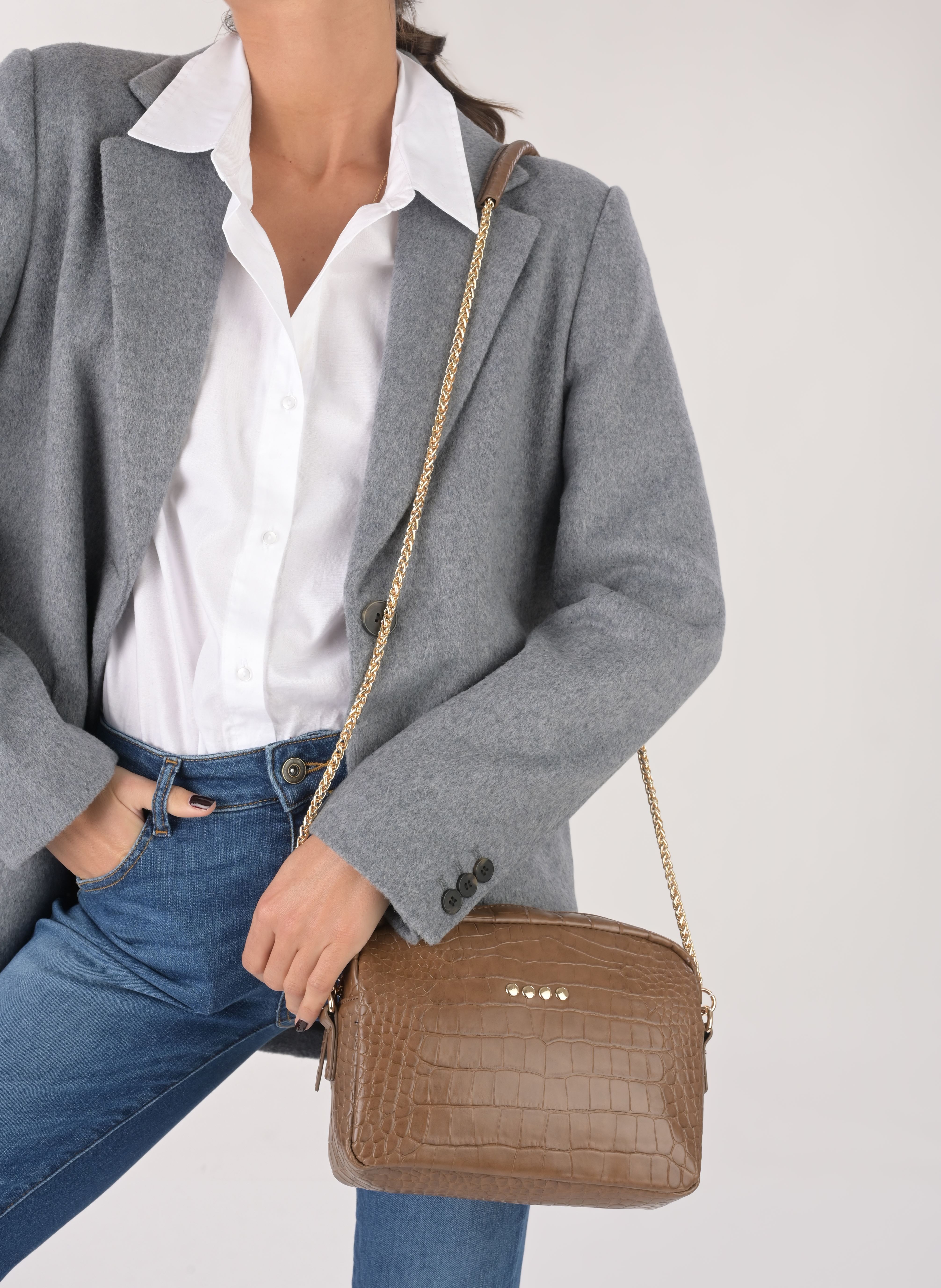Sacs bandoulière Alexa femme marron I Love Shoes Sacs bandoulière Alexa femme marron TAUPE