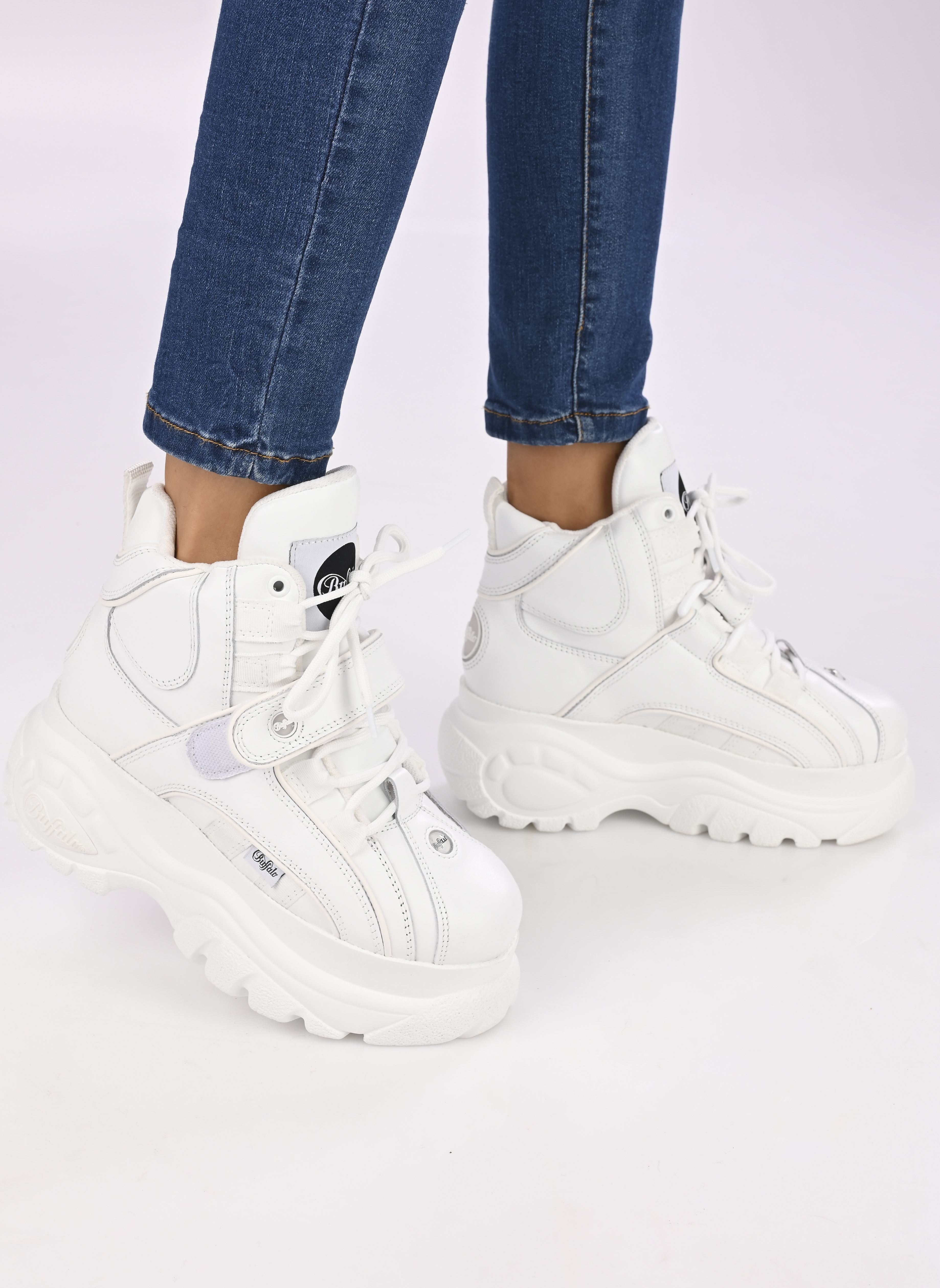 Hoge sneakers 1348-14 2.0 dames wit Buffalo Hoge sneakers 1348-14 2.0 dames wit WHITE 2