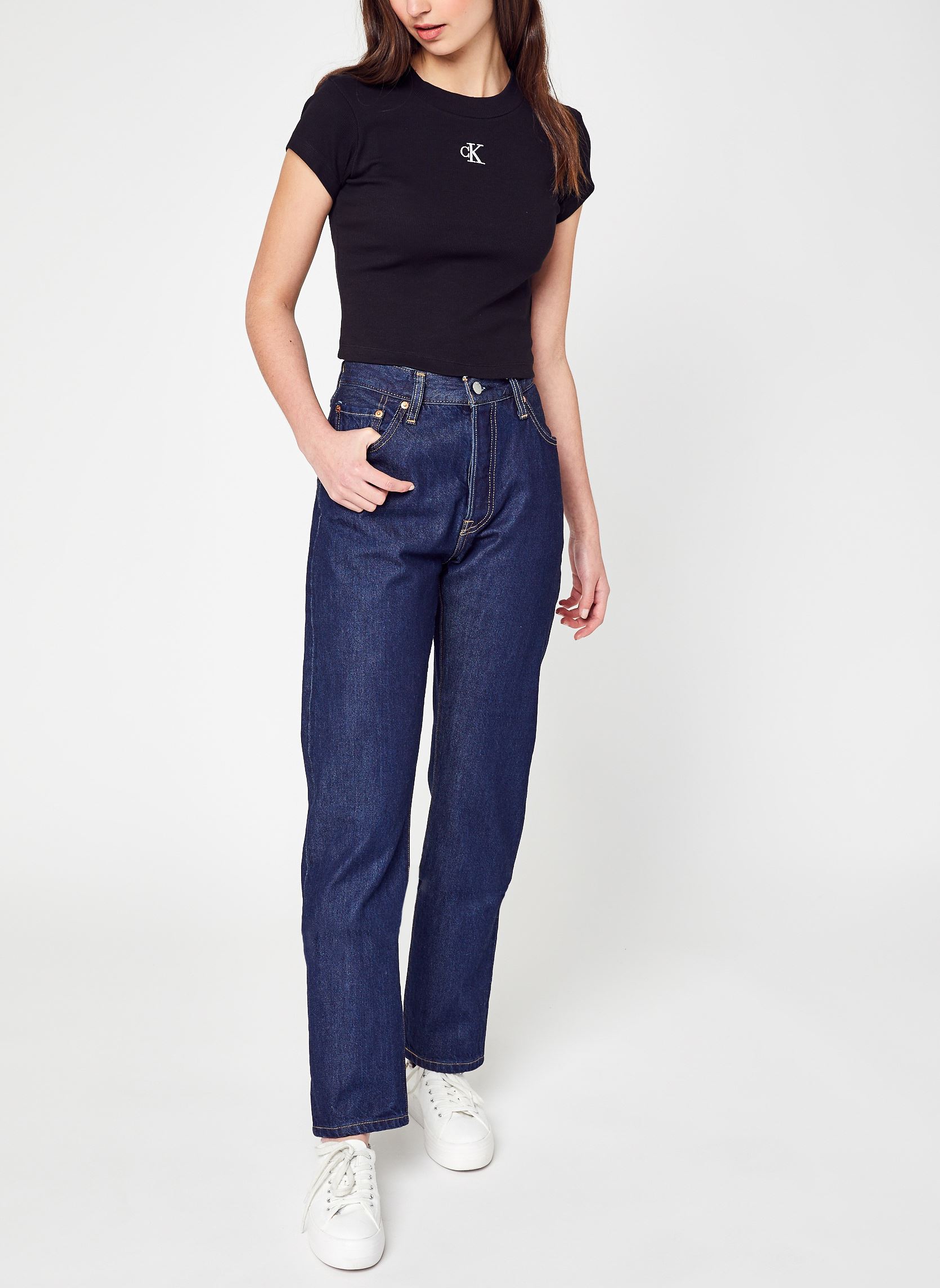 Rechte jeans / Straight Leg Jeans 501® ORIGINAL W dames blauw Levi's Rechte jeans / Straight Leg Jeans 501® ORIGINAL W dames blauw FIRST WASH